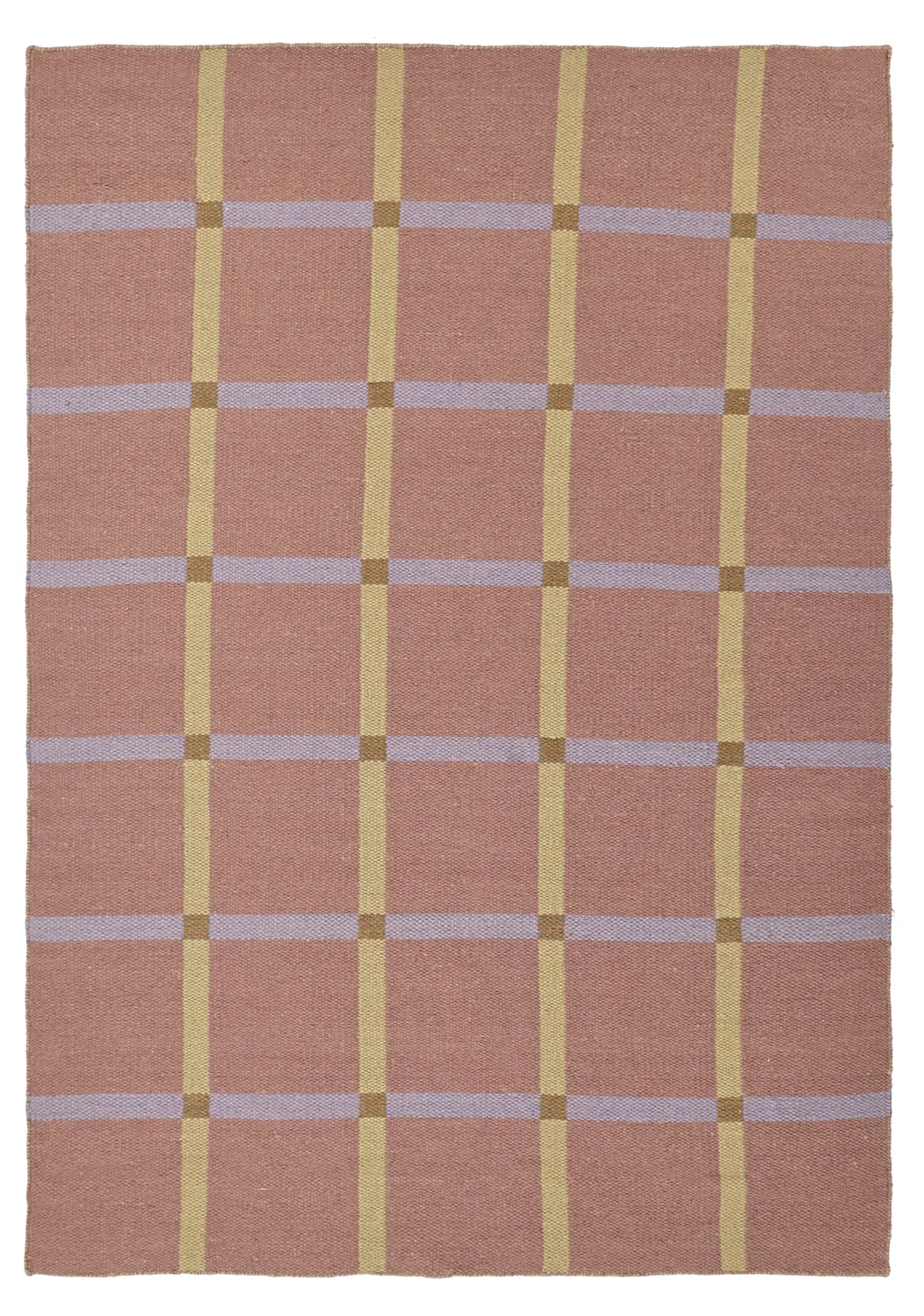 Wollen-vloerkleed - Gingham (no. 3)