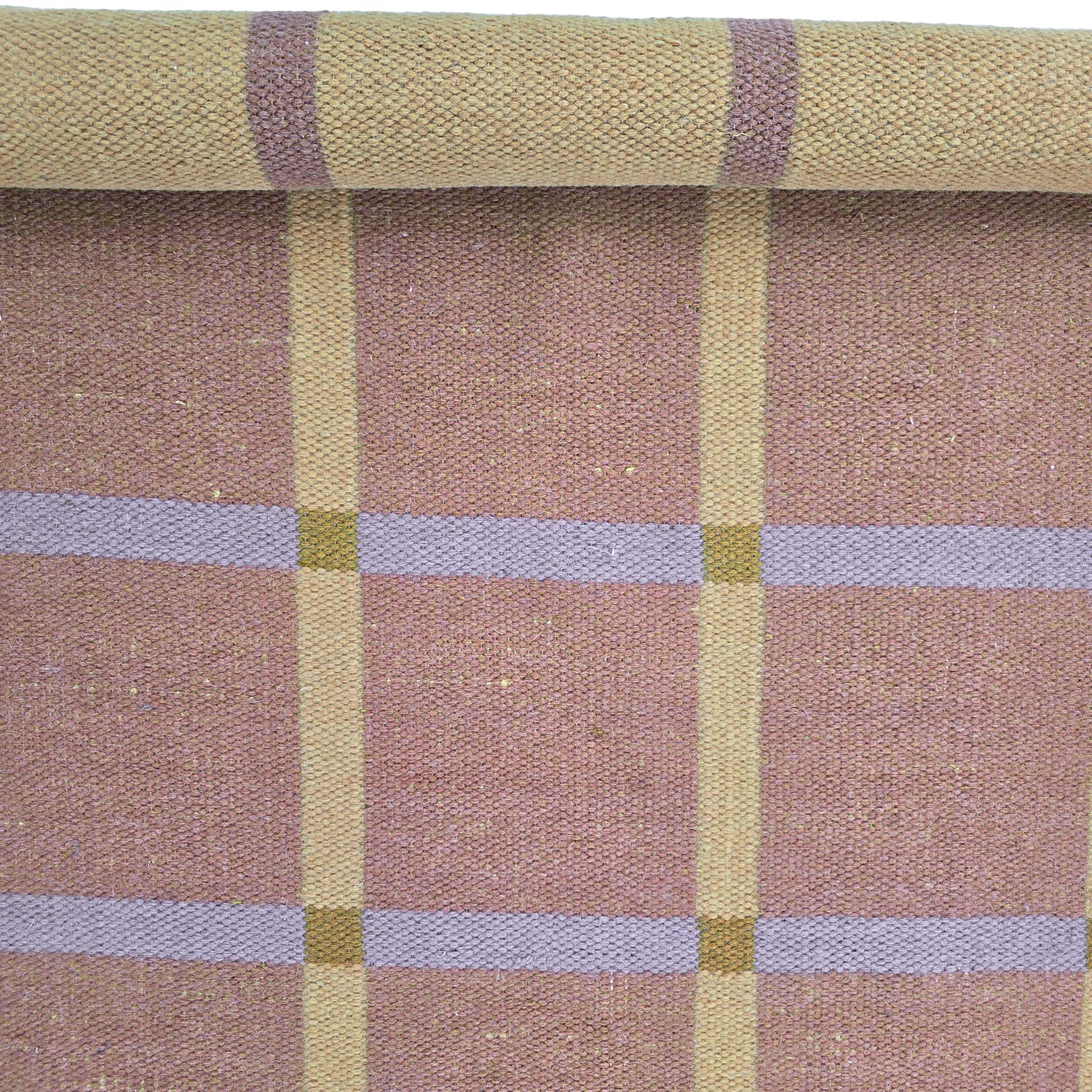 Wollen-vloerkleed - Gingham (no. 3)