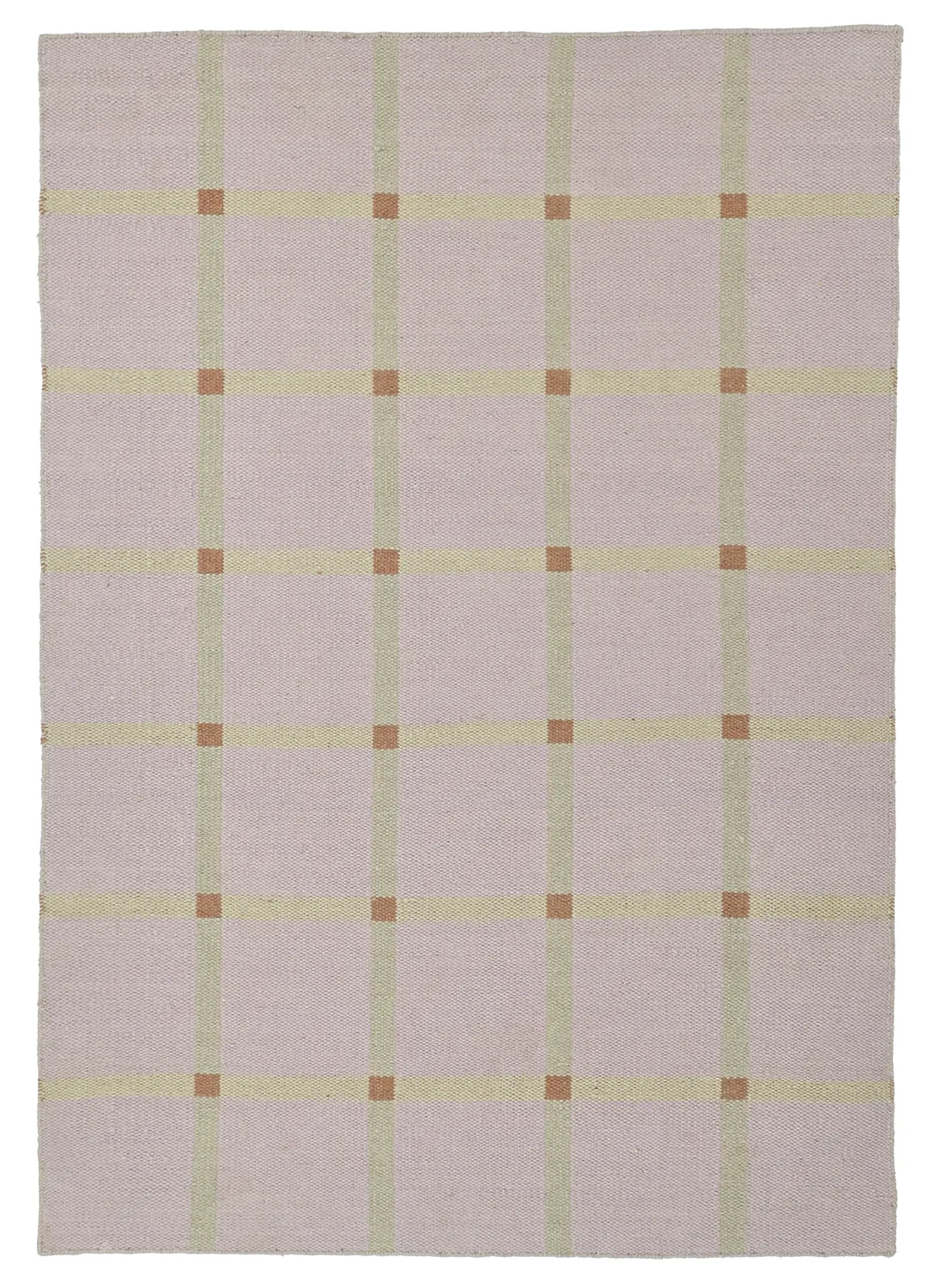 Wollen-vloerkleed - Gingham (no. 4)