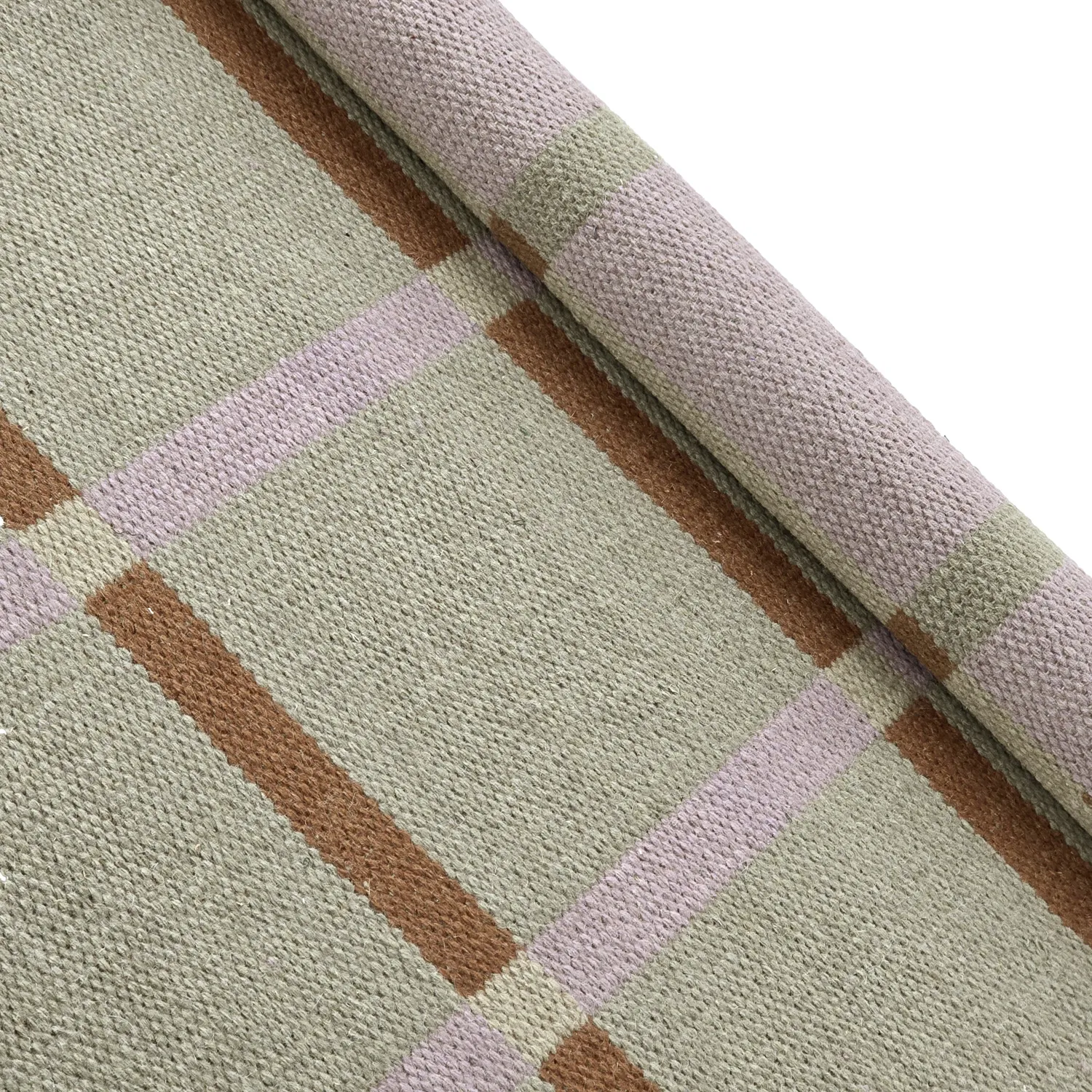 Wollen-vloerkleed - Gingham (no. 4)