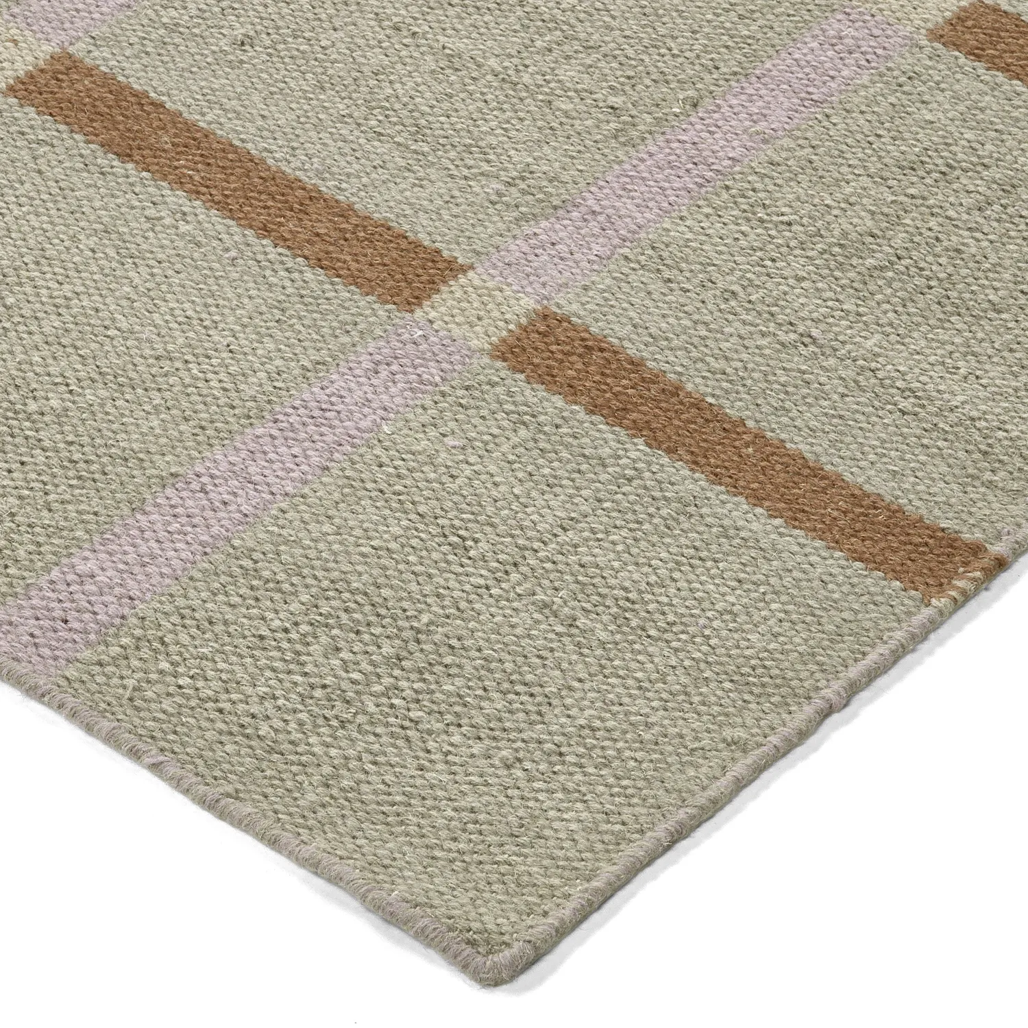 Wollen-vloerkleed - Gingham (no. 4)