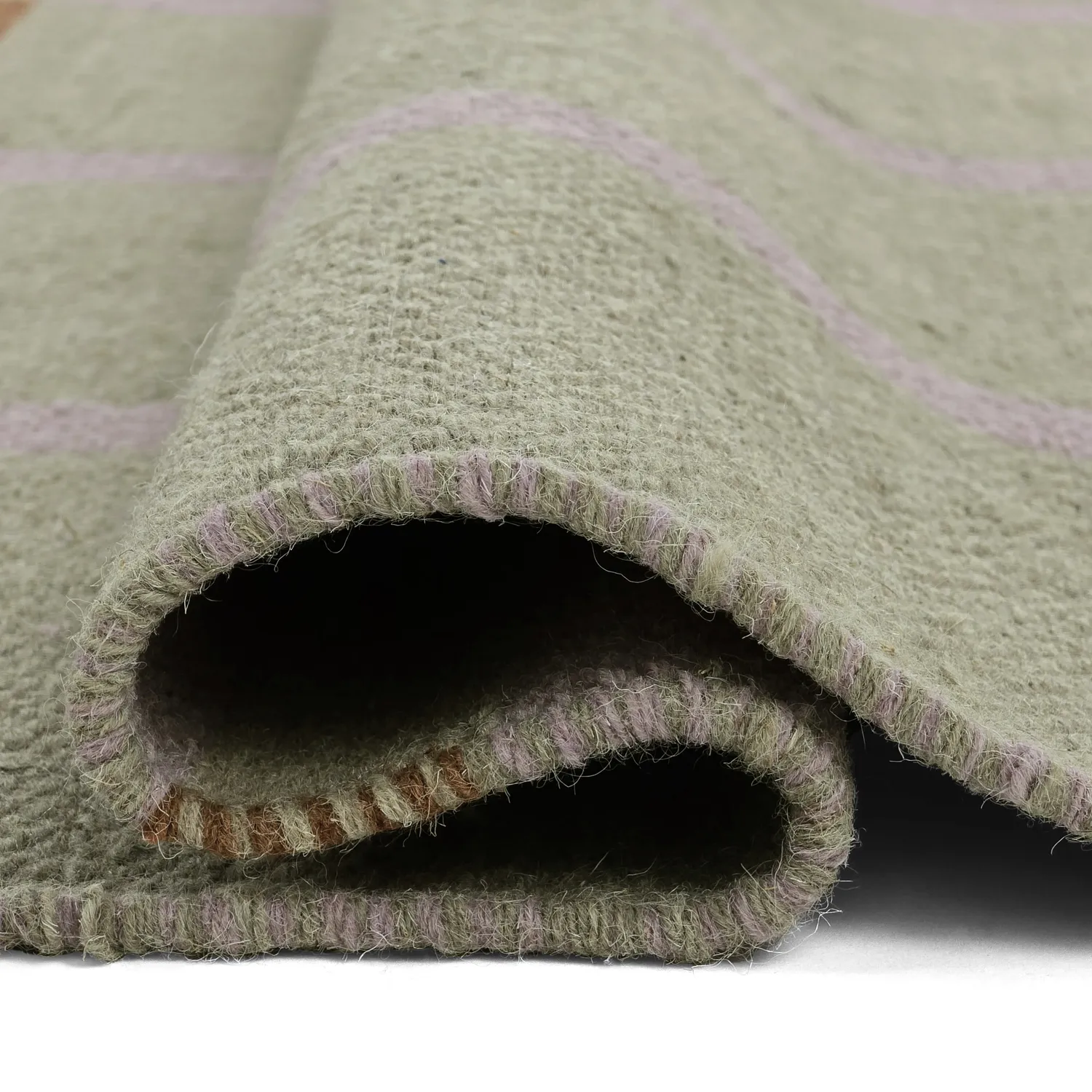 Wollen-vloerkleed - Gingham (no. 4)