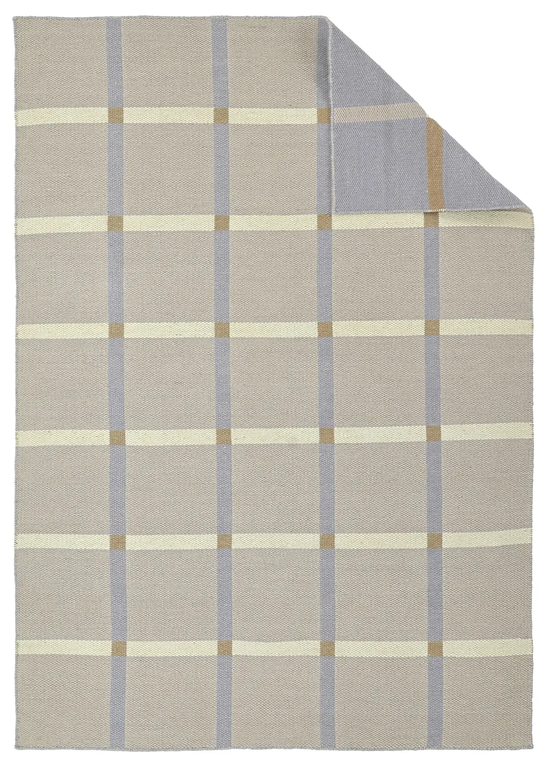 Wollen-vloerkleed - Gingham (no. 5)