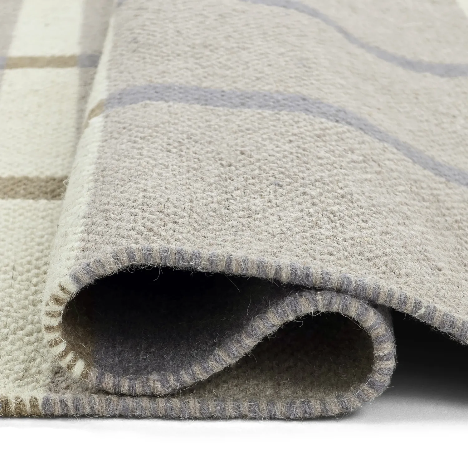 Wollen-vloerkleed - Gingham (no. 5)