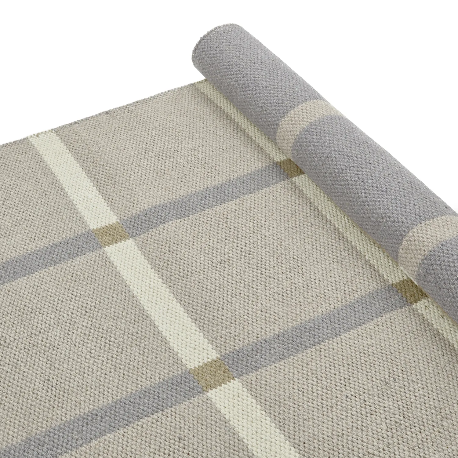 Wollen-vloerkleed - Gingham (no. 5)