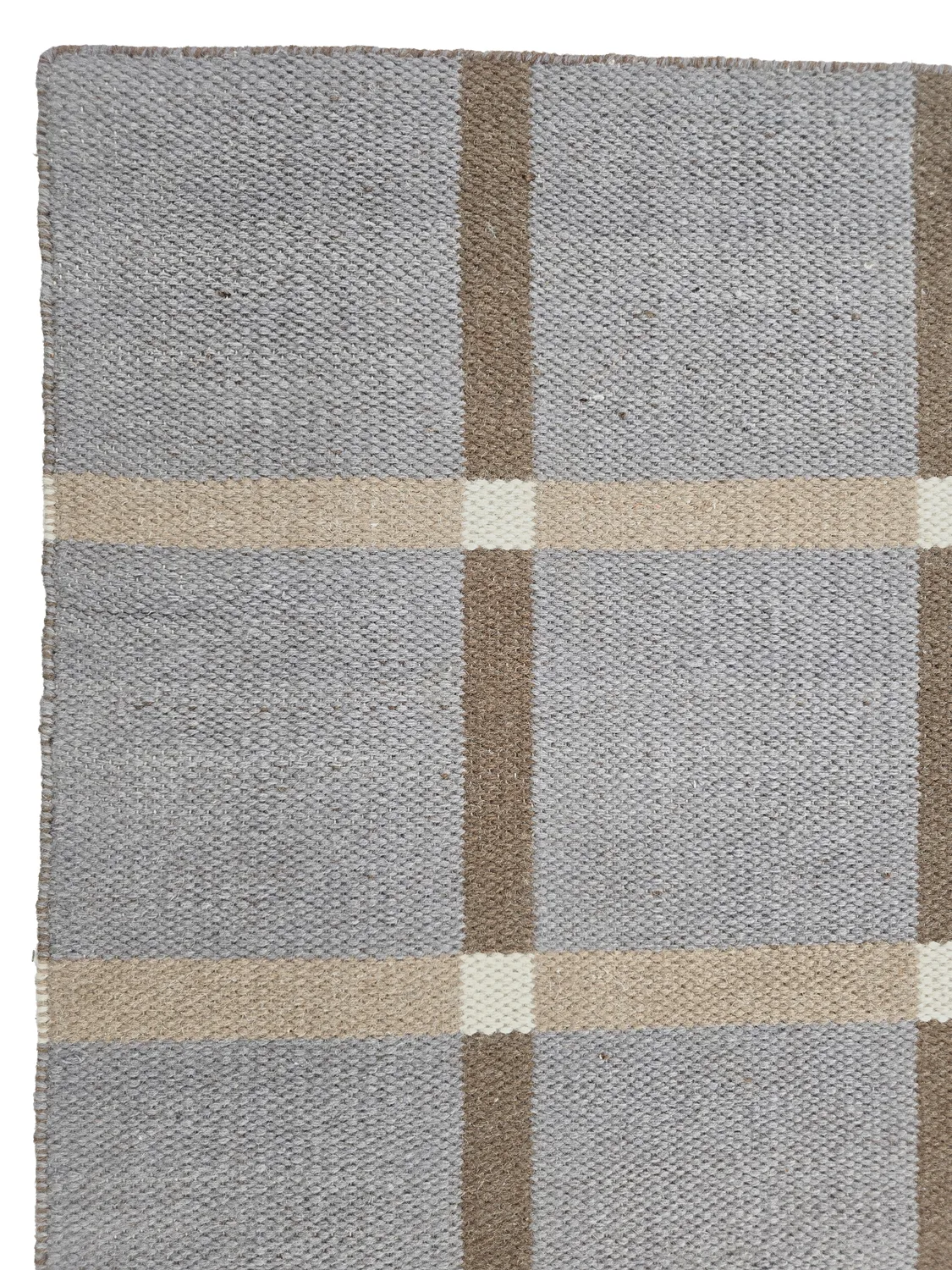 Wollen-vloerkleed - Gingham (no. 7)