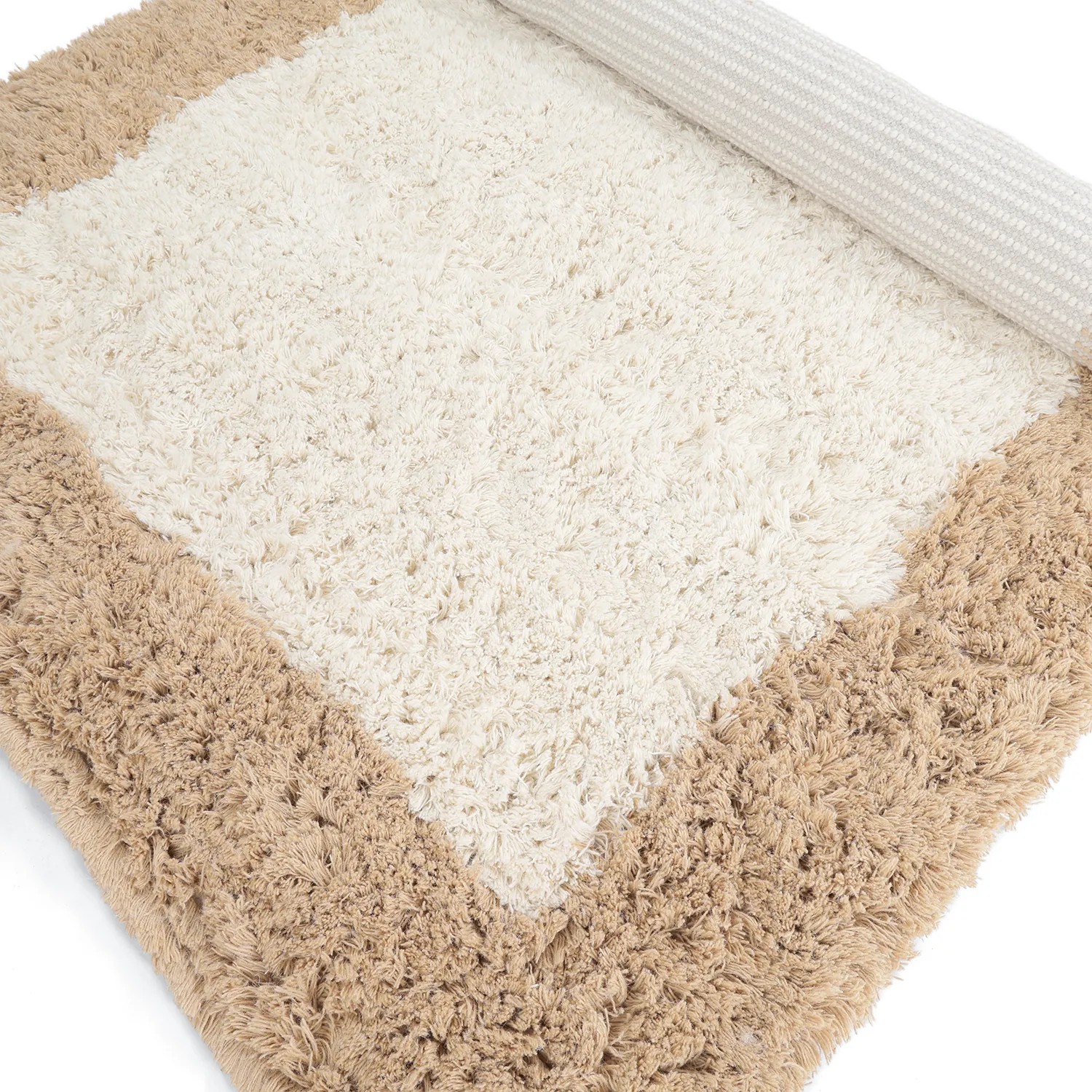 Wollen-vloerkleed - Khenifra Handknot Wool Premium (crème/beige)