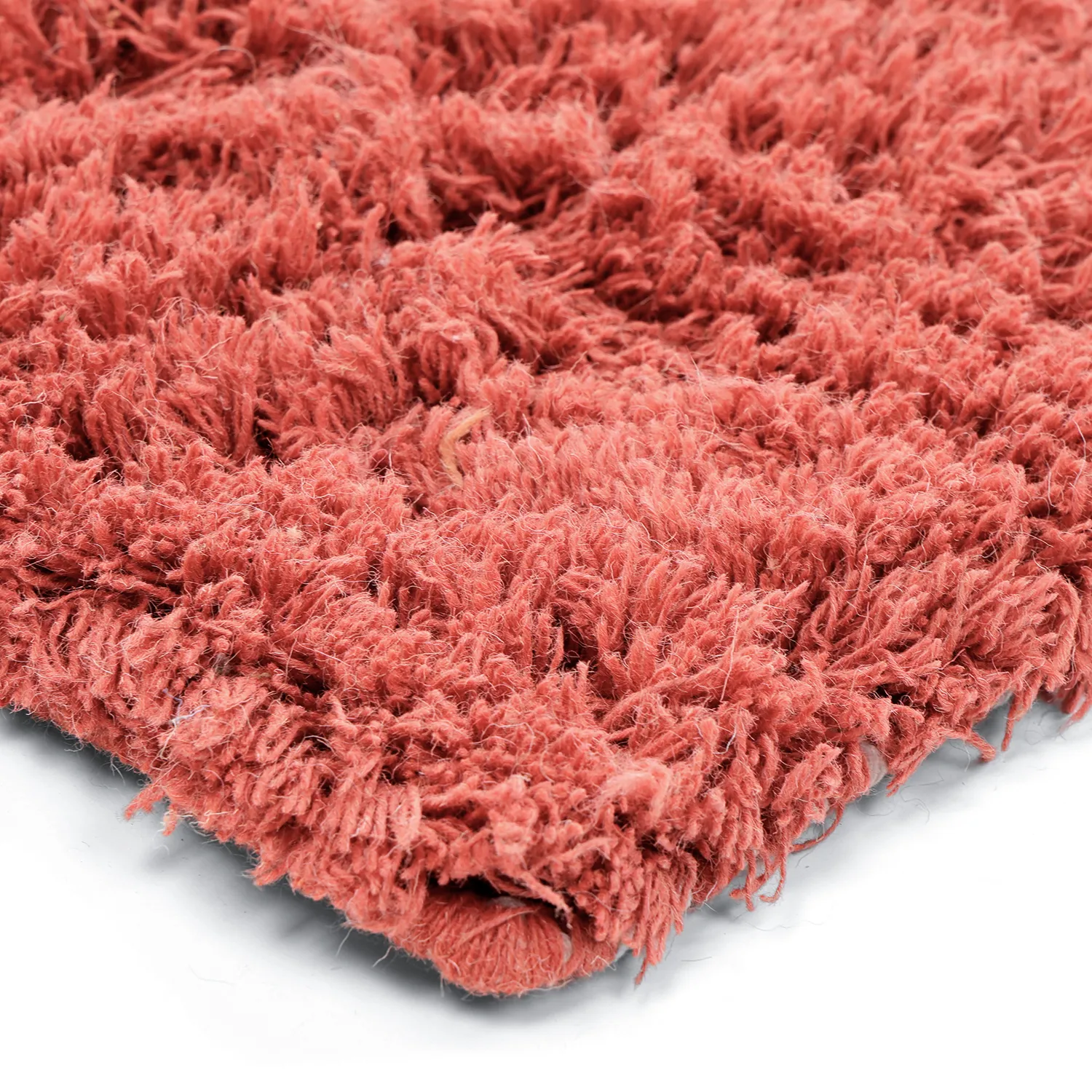 Wollen-vloerkleed - Khenifra Handknot Wool Premium (oranje/rood)