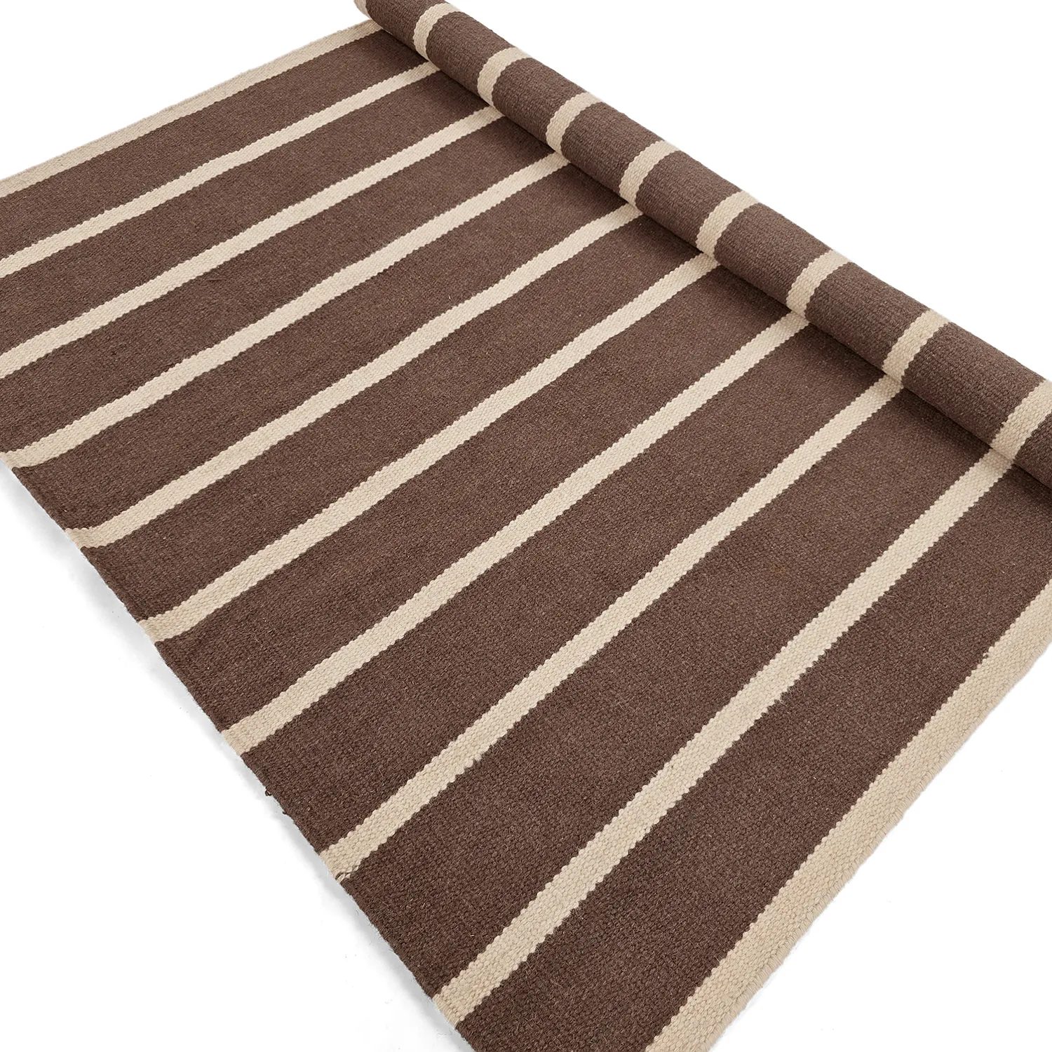 Wollen-vloerkleed - Luton (natuur/donker taupe)