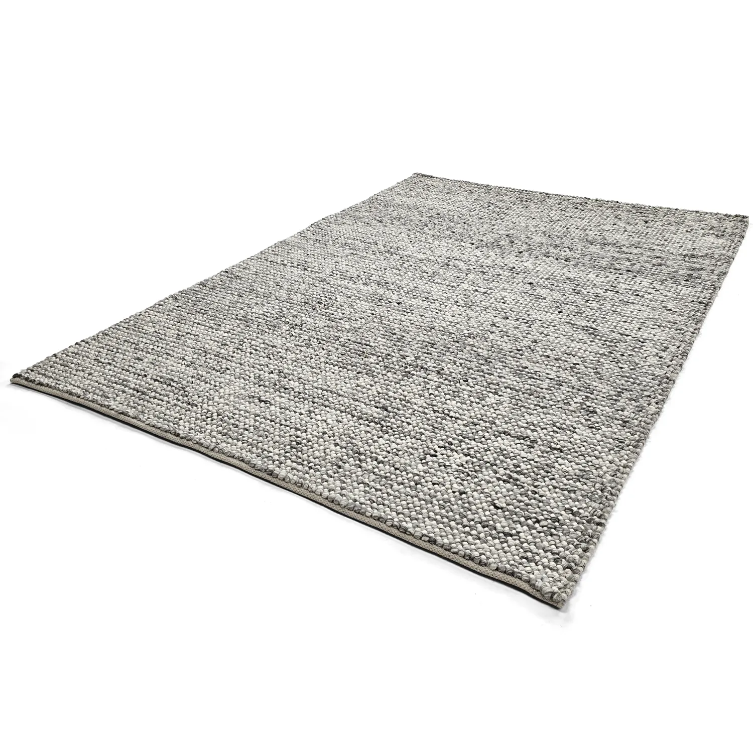 Wollen-vloerkleed - Mesra (grijs/wit)