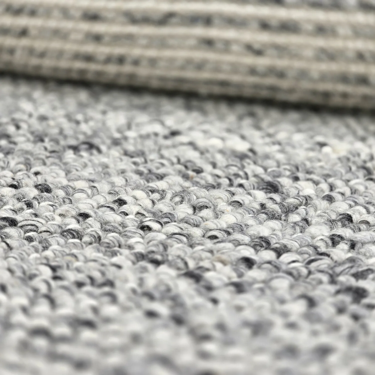 Wollen-vloerkleed - Mesra (grijs/wit)