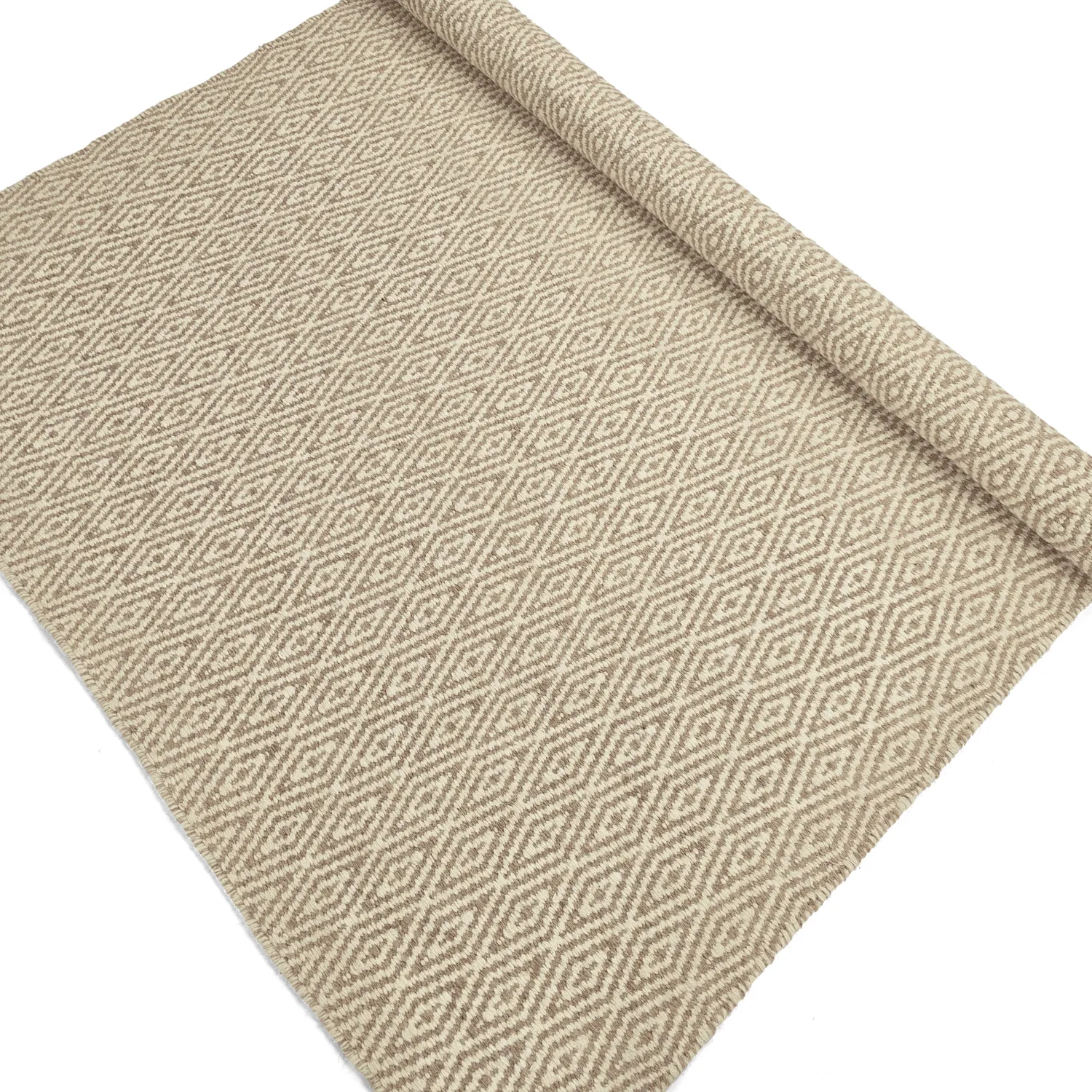 Wollen-vloerkleed - Monastir (beige/wit)