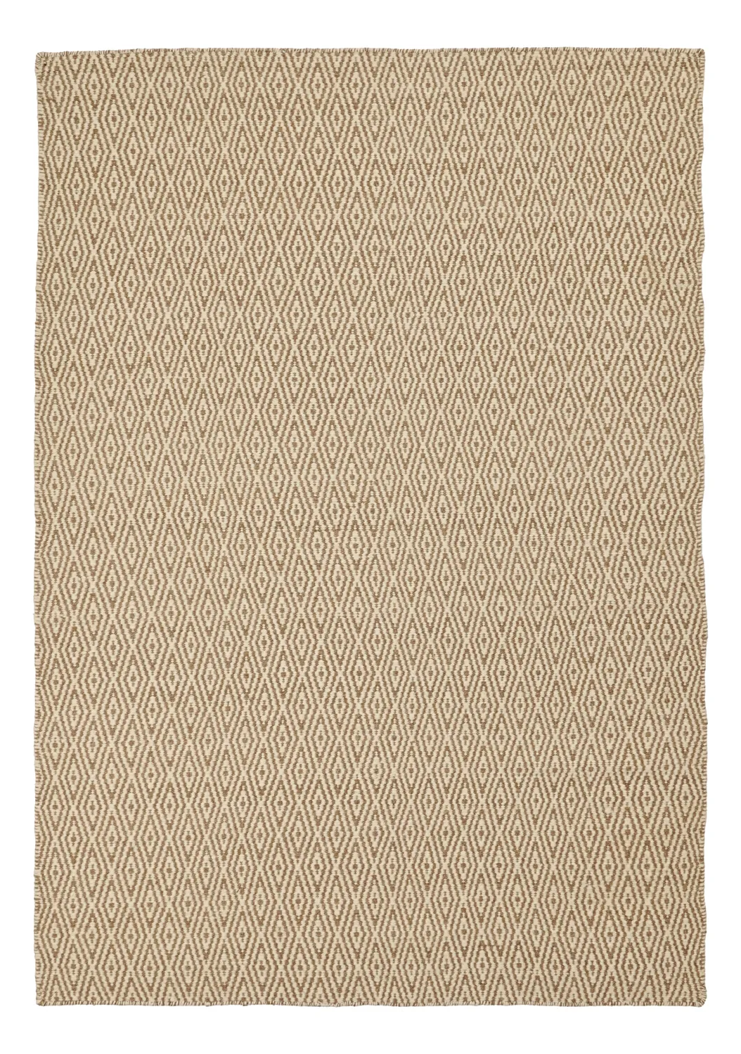 Wollen-vloerkleed - Monastir (bruin/wit)