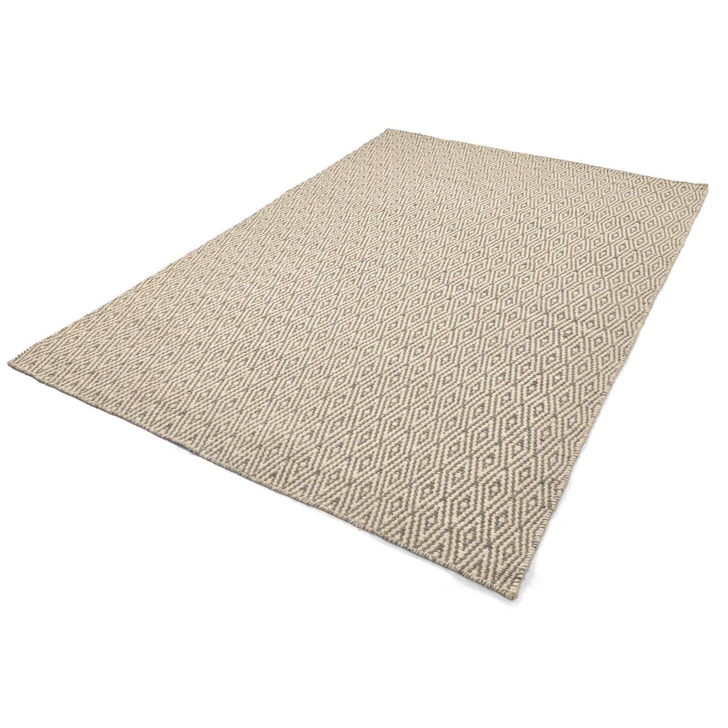 Wollen-vloerkleed - Monastir (grijs/wit)