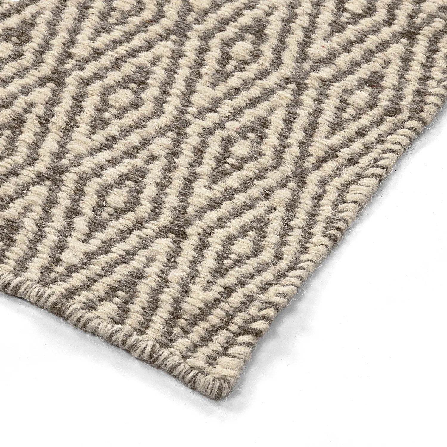 Wollen-vloerkleed - Monastir (grijs/wit)