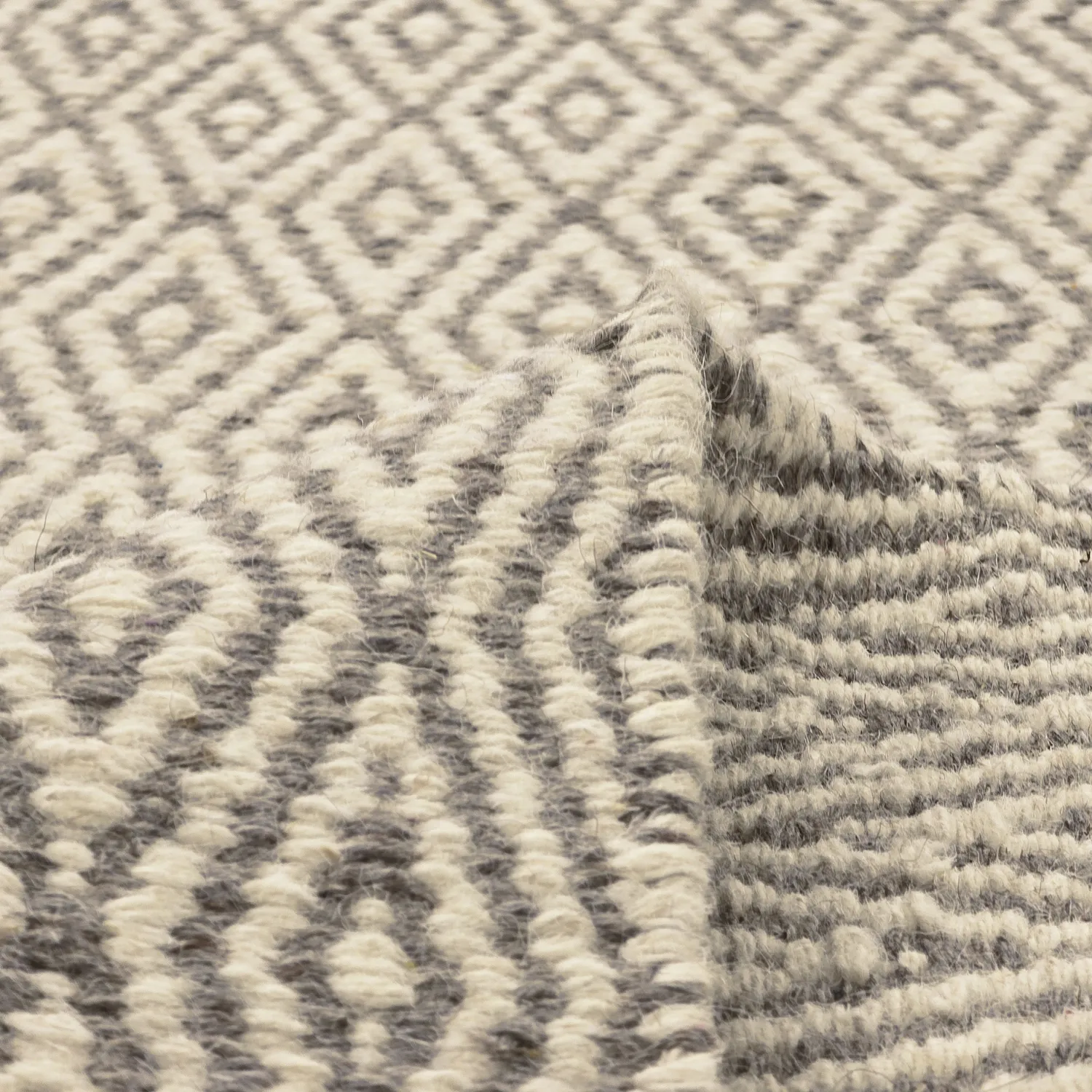 Wollen-vloerkleed - Monastir (grijs/wit)