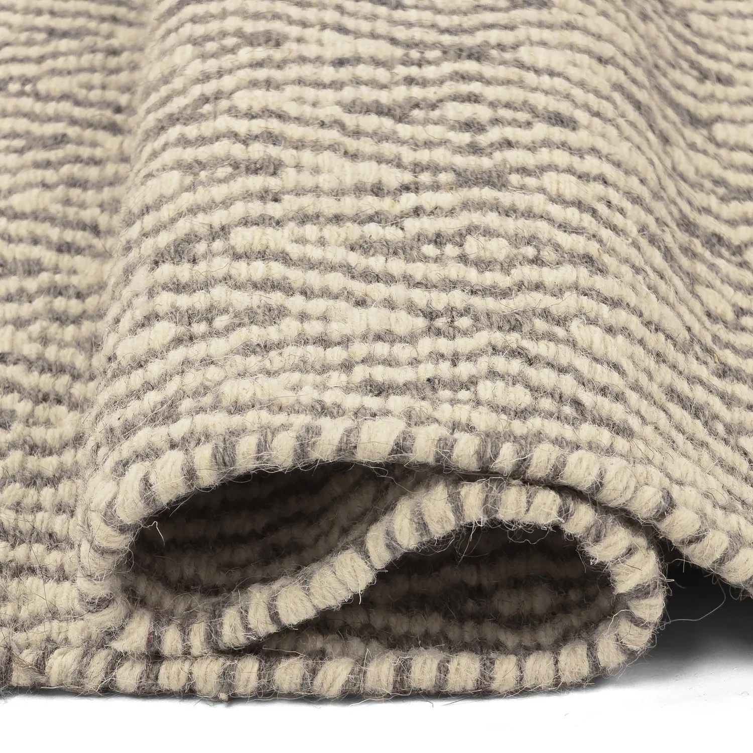 Wollen-vloerkleed - Monastir (grijs/wit)