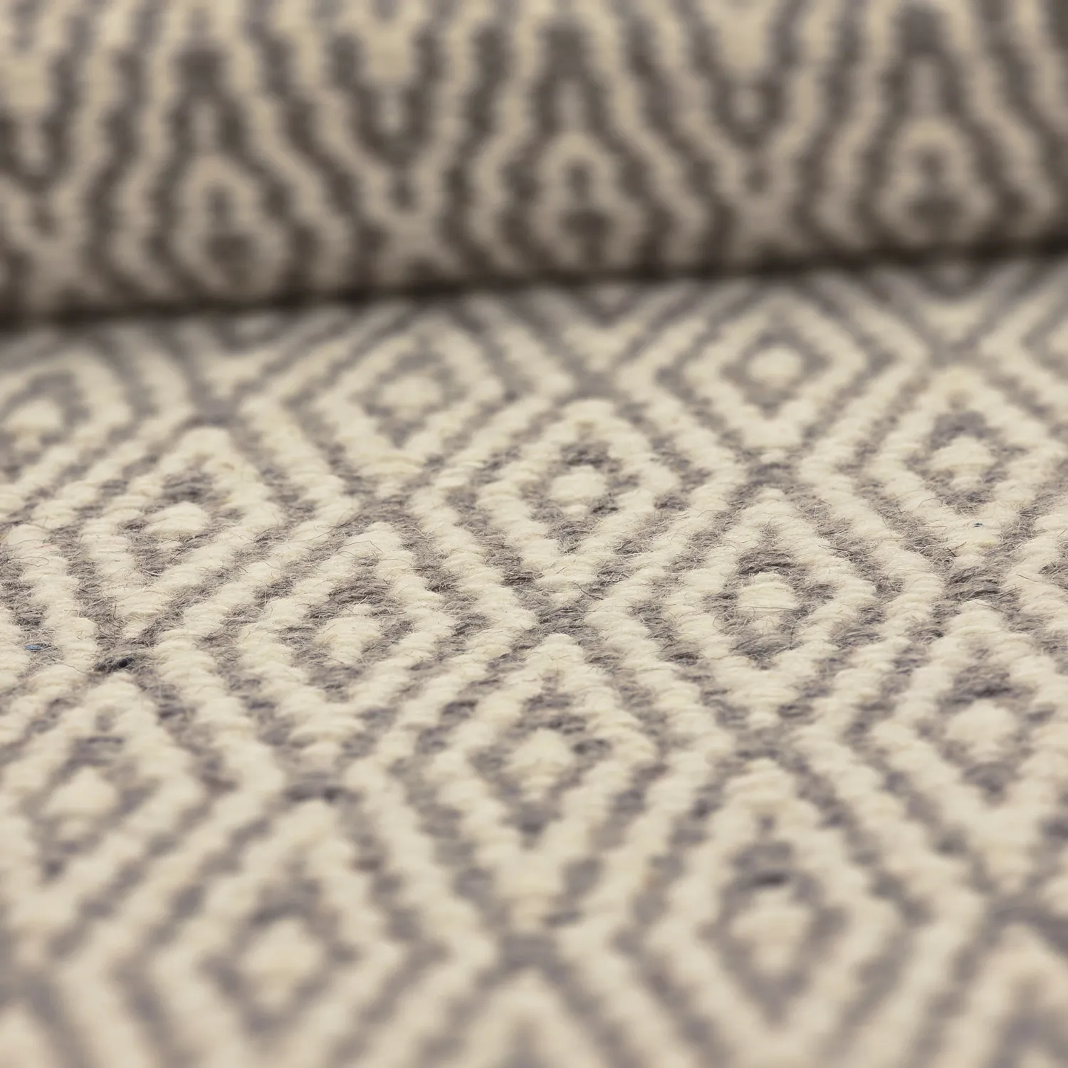 Wollen-vloerkleed - Monastir (grijs/wit)