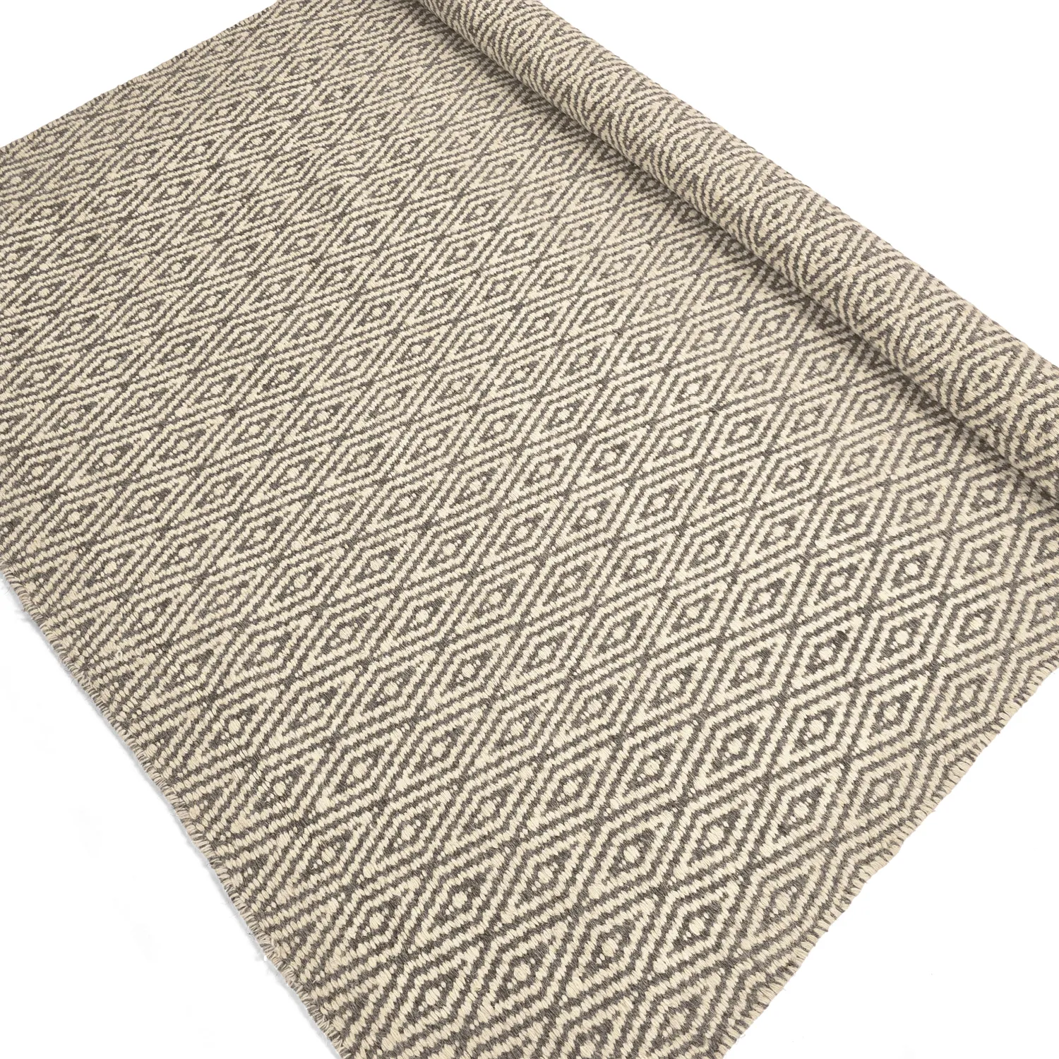 Wollen-vloerkleed - Monastir (grijs/wit)