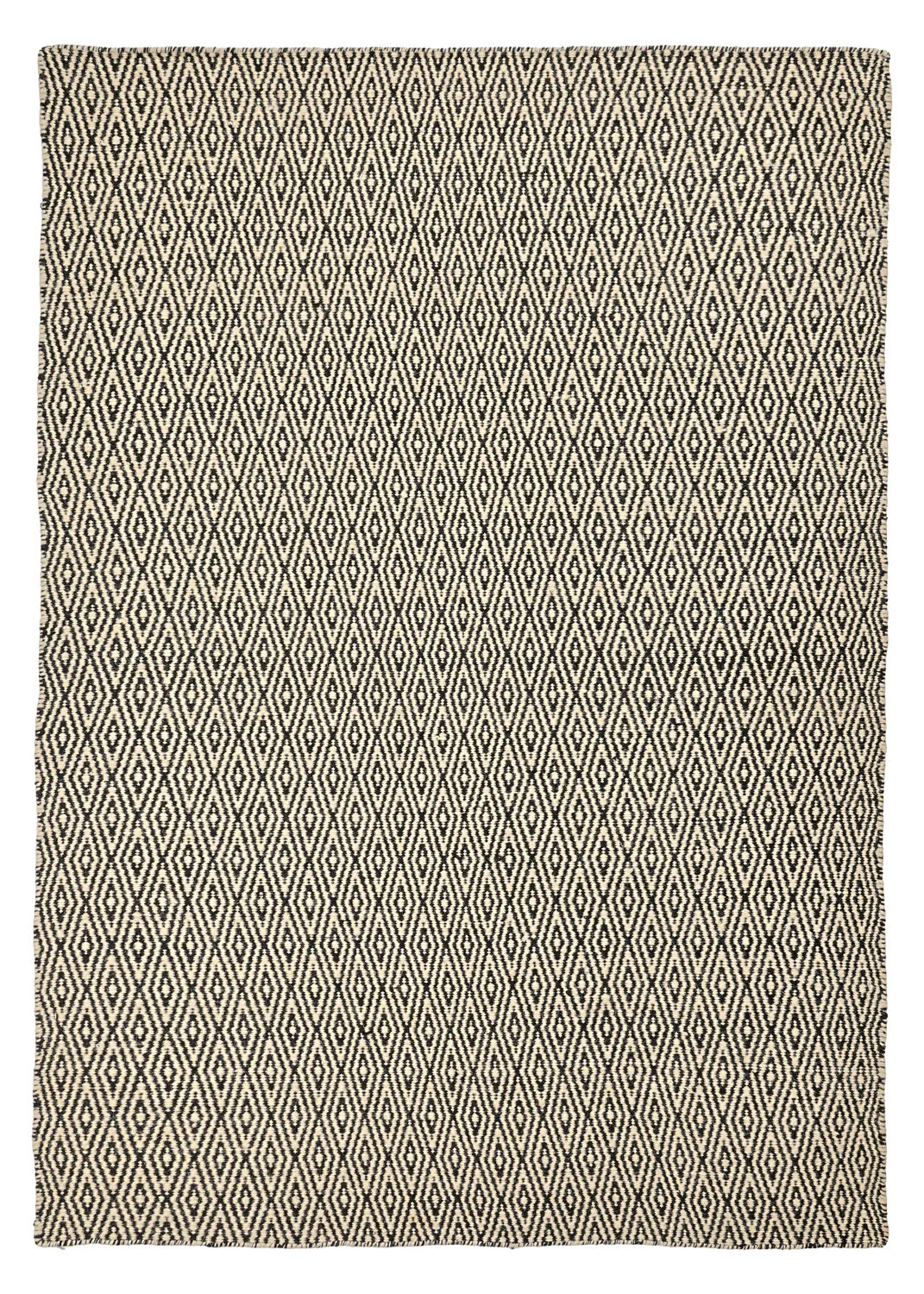 Wollen-vloerkleed - Monastir (zwart/wit)