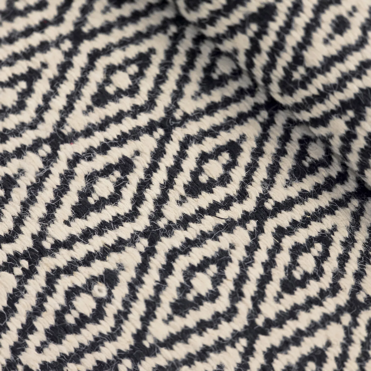 Wollen-vloerkleed - Monastir (zwart/wit)