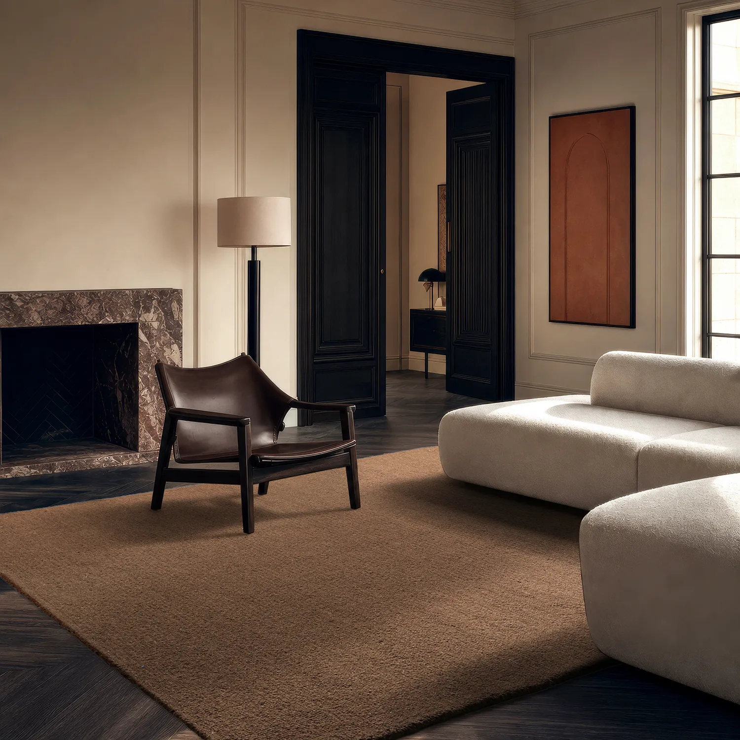 Wollen-vloerkleed - Montmartre Loop Handtufted Wool (bruin)