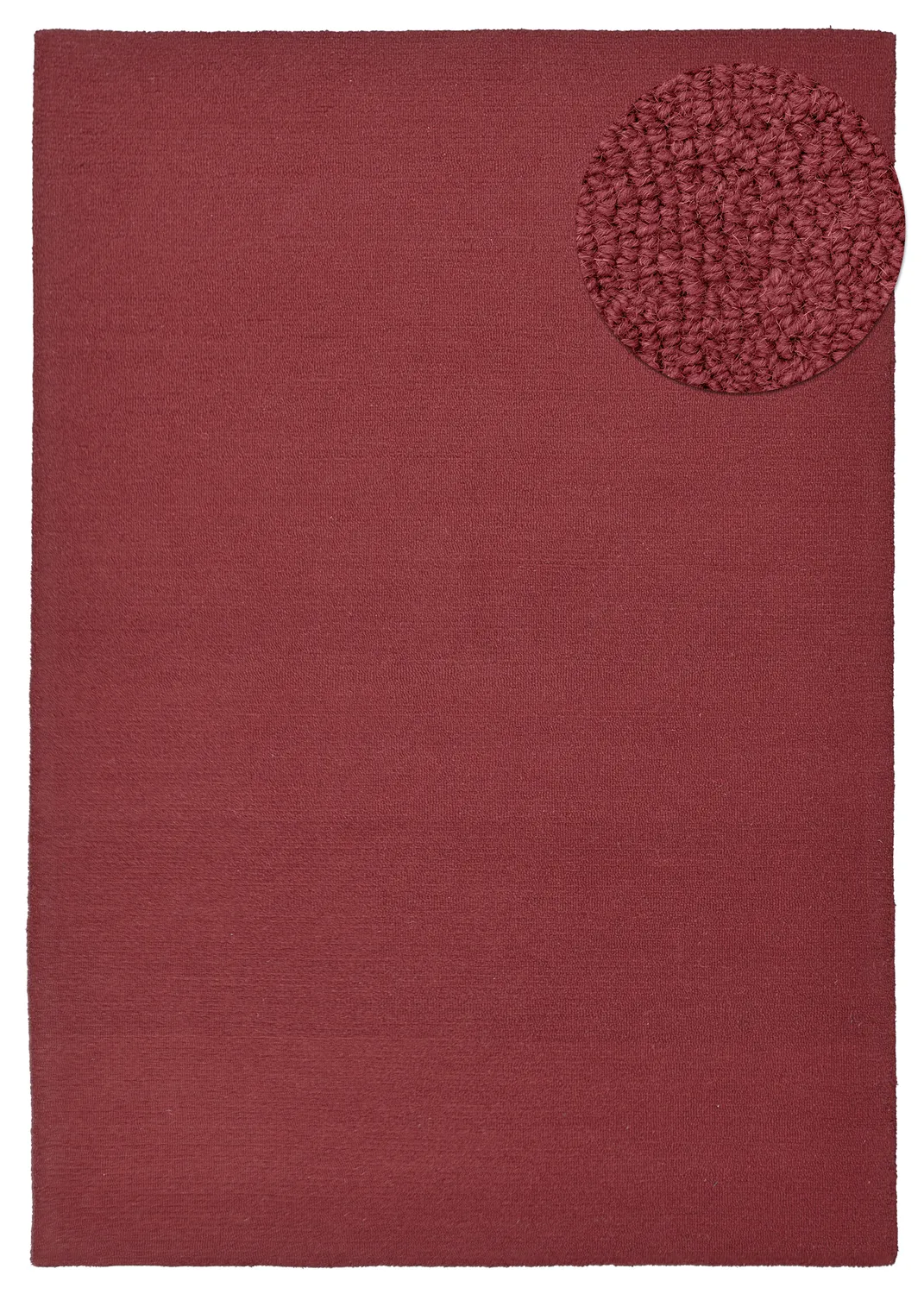 Wollen-vloerkleed - Montmartre Loop Handtufted Wool (bordeaux)