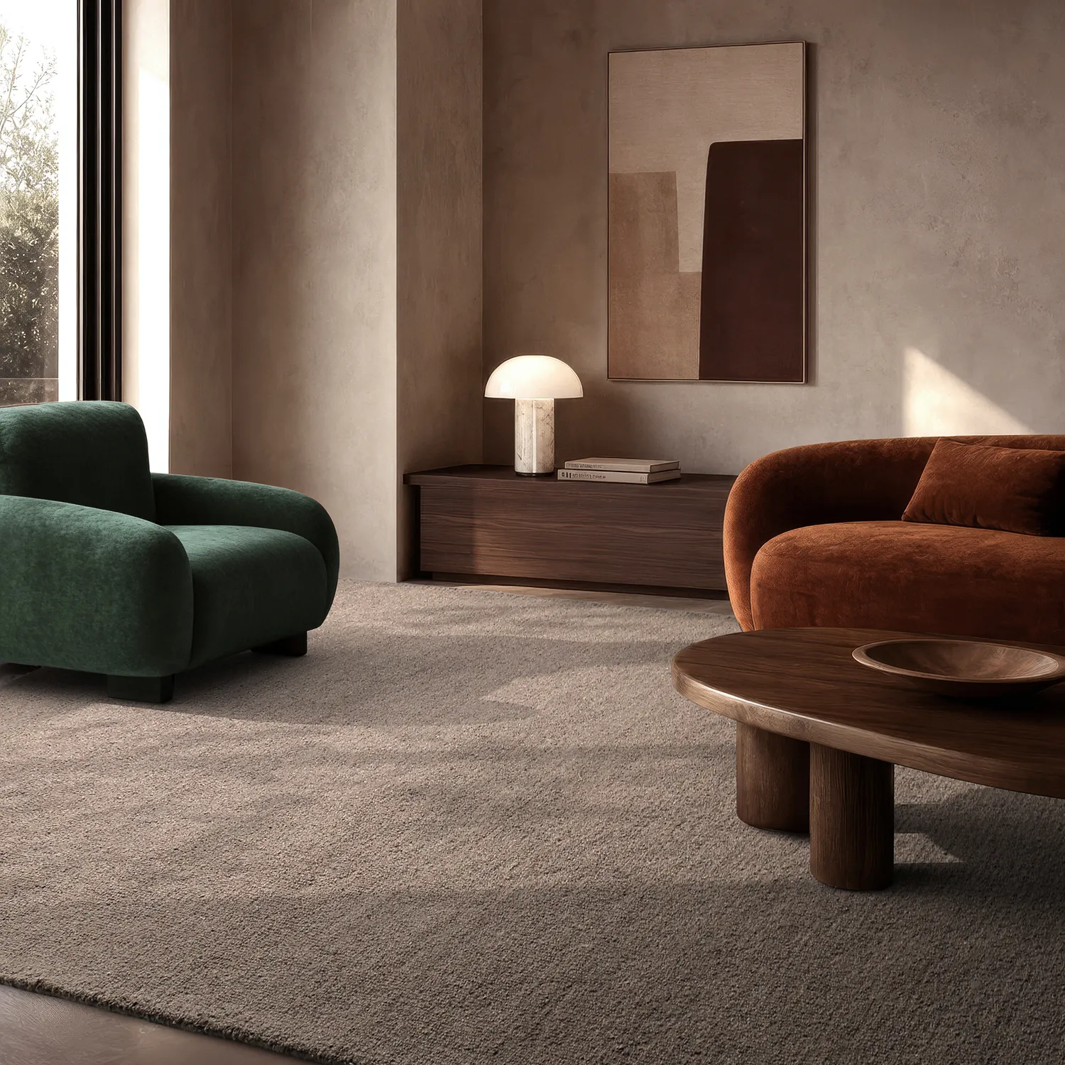 Wollen-vloerkleed - Montmartre Loop Handtufted Wool (taupe)