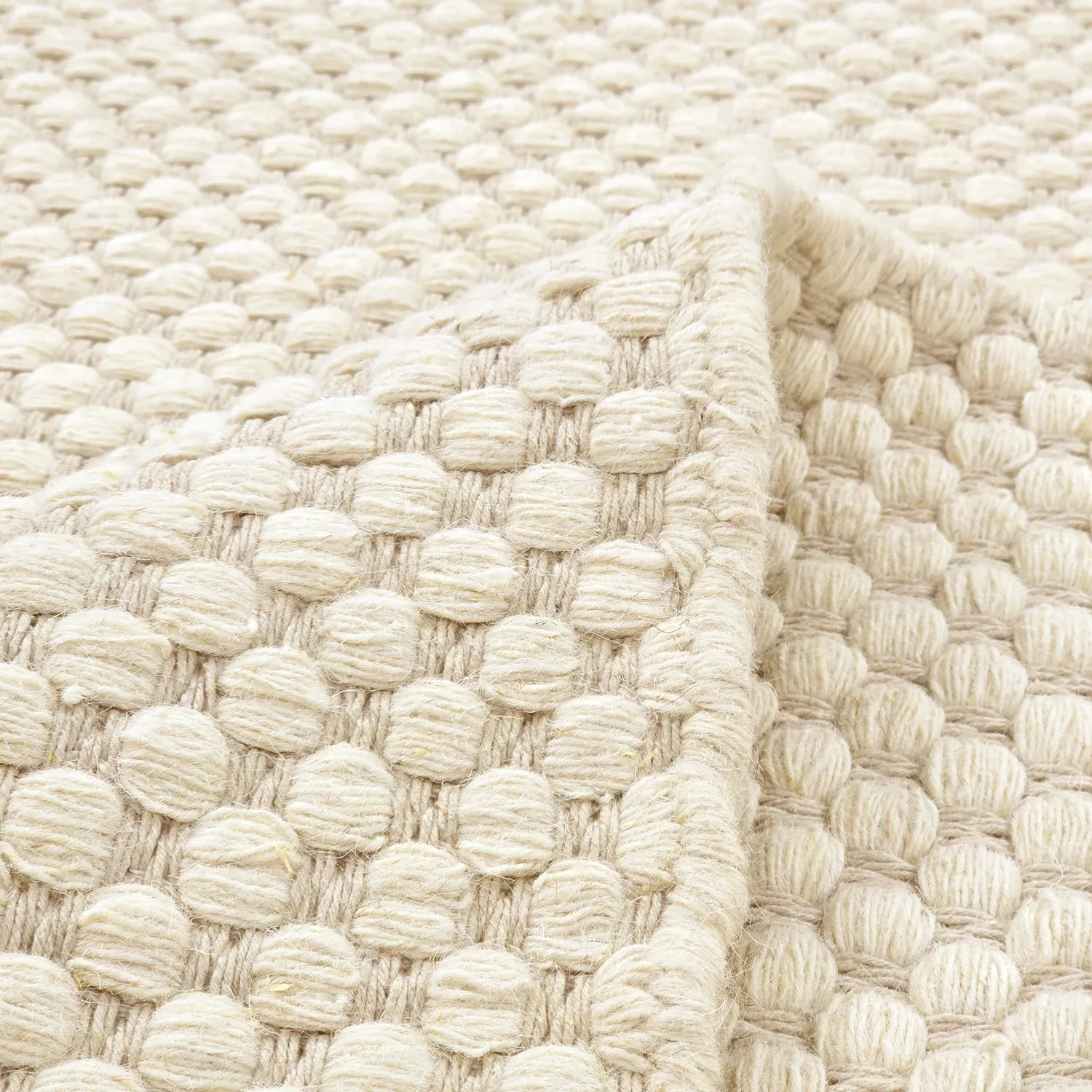 Wollen-vloerkleed - Ovelia (beige/wit)