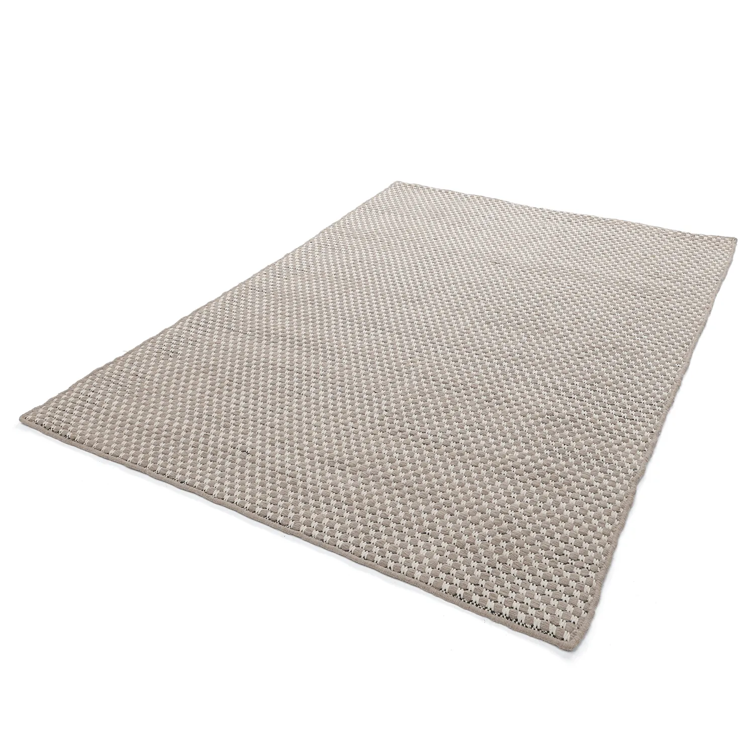Wollen-vloerkleed - Ovelia (taupe/wit)