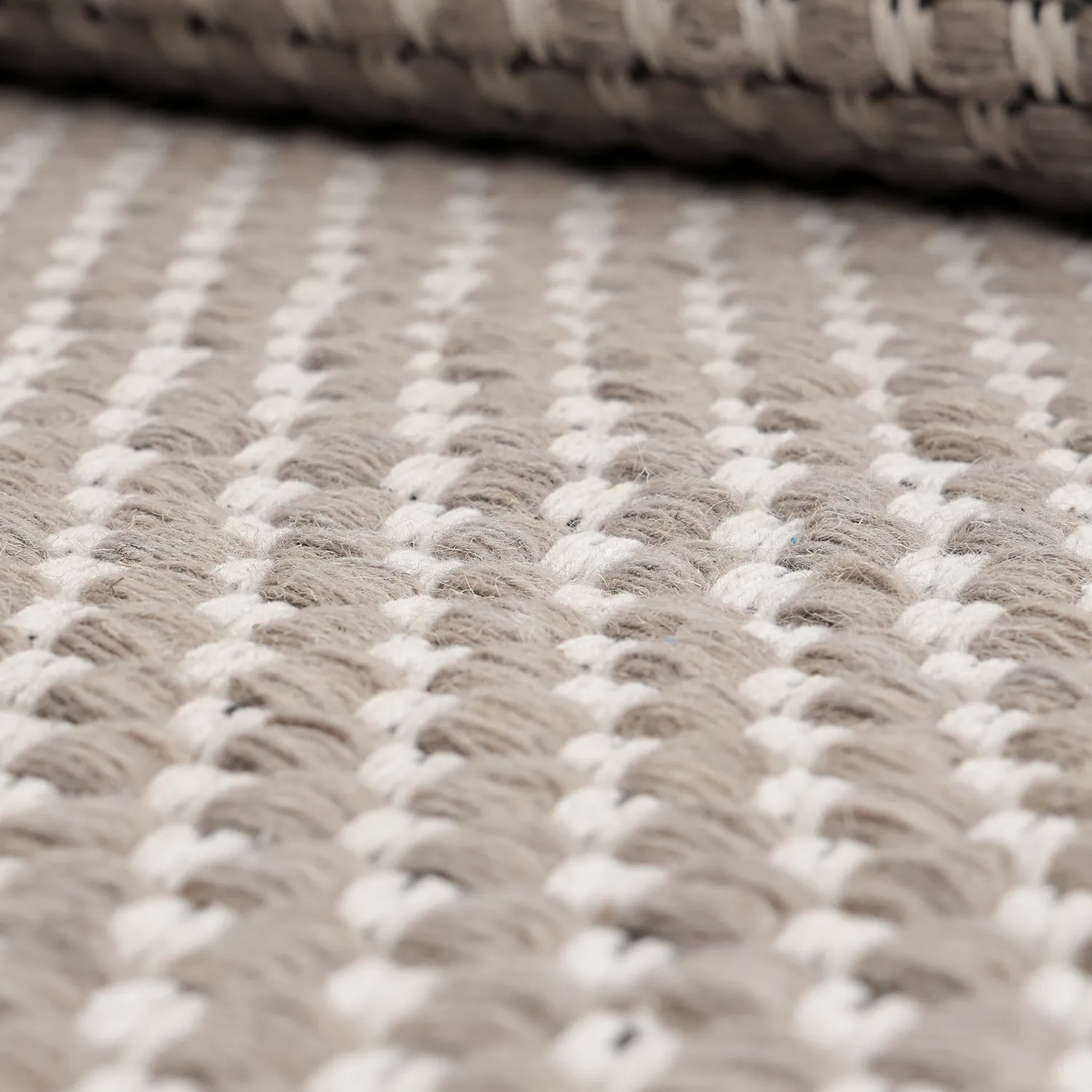 Wollen-vloerkleed - Ovelia (taupe/wit)