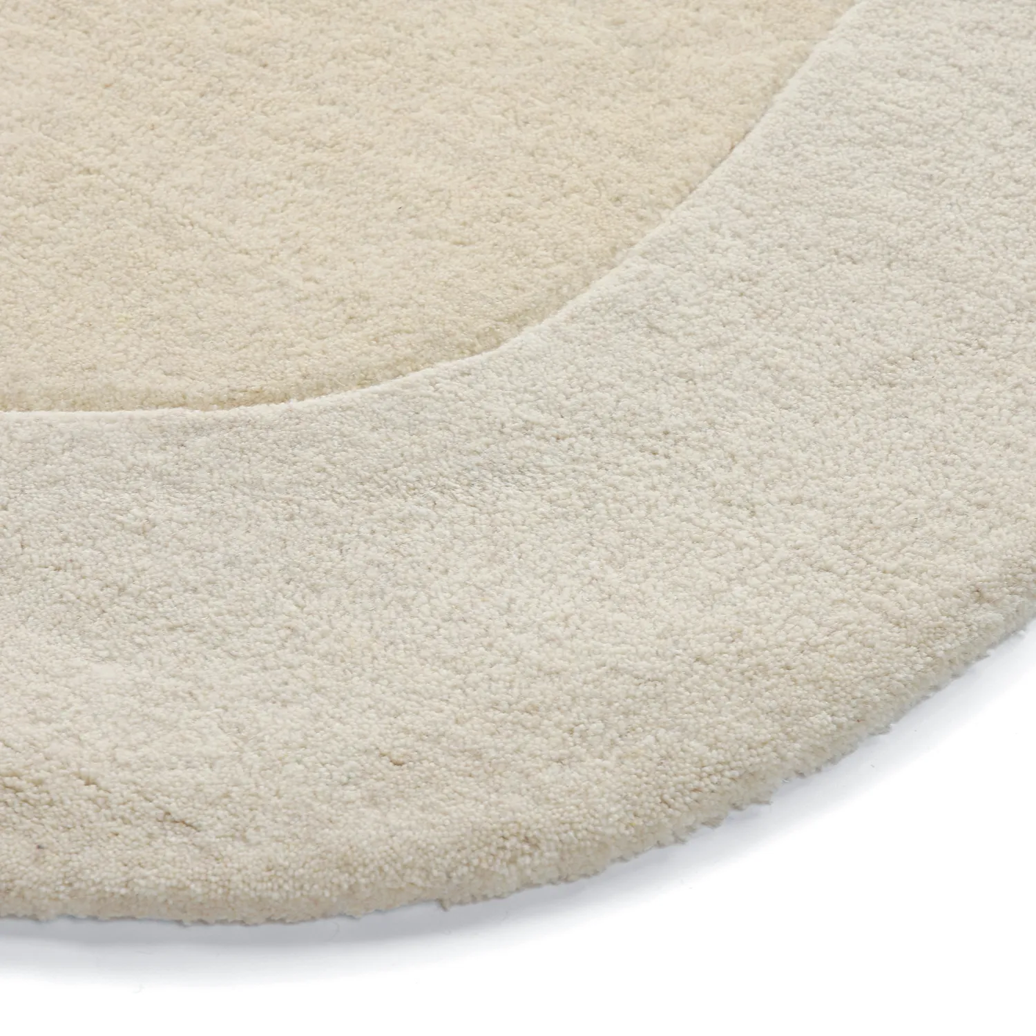 Wollen-vloerkleed - Puri Hand Tufted Wool Premium (crème/wit)