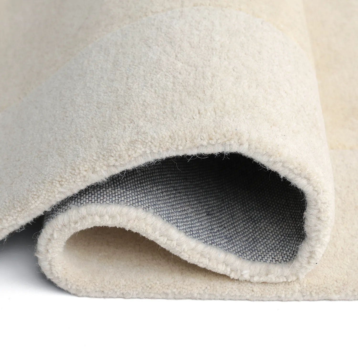 Wollen-vloerkleed - Puri Hand Tufted Wool Premium (crème/wit)