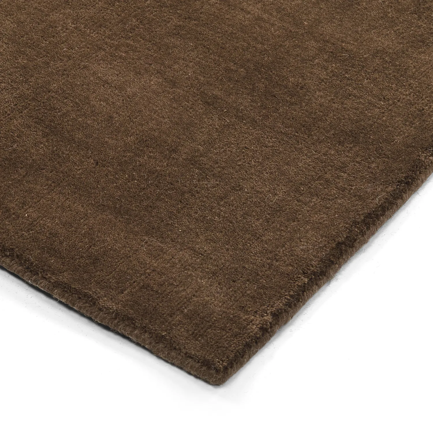 Wollen-vloerkleed - Rozel Handloom Wool Premium (bruin)