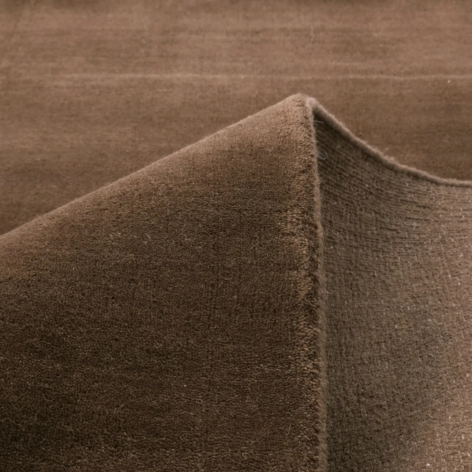 Wollen-vloerkleed - Rozel Handloom Wool Premium (bruin)