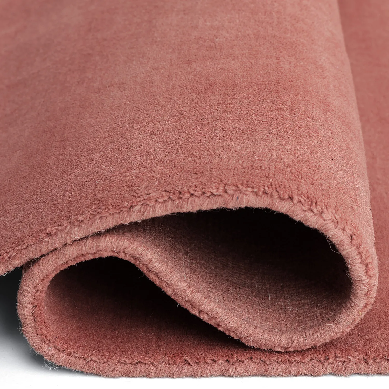 Wollen-vloerkleed - Rozel Handloom Wool Premium (stofrood)