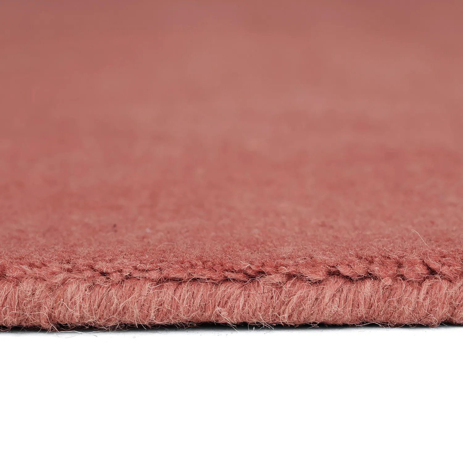 Wollen-vloerkleed - Rozel Handloom Wool Premium (stofrood)