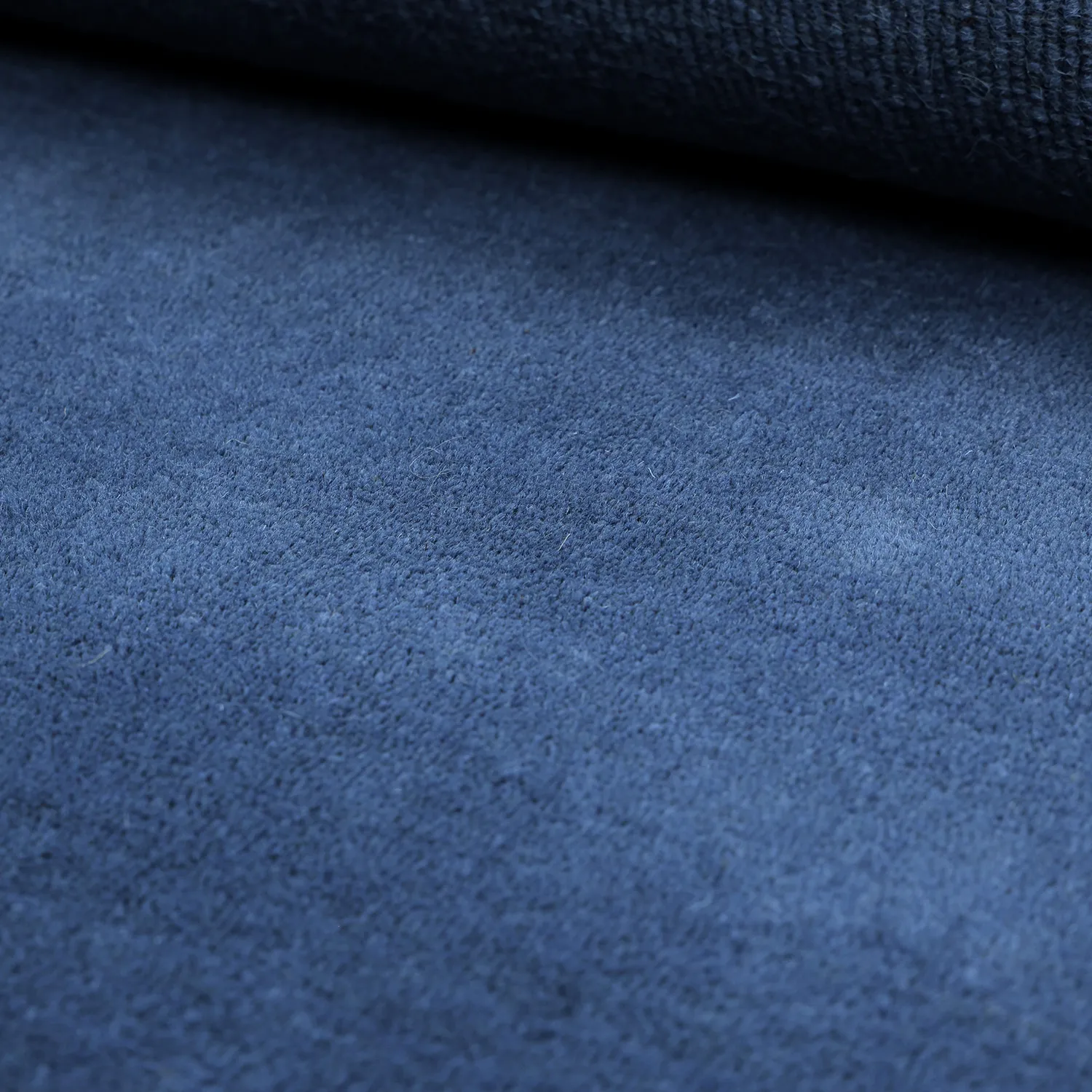 Wollen-vloerkleed - Rozel Handloom Wool Premium (marineblauw)