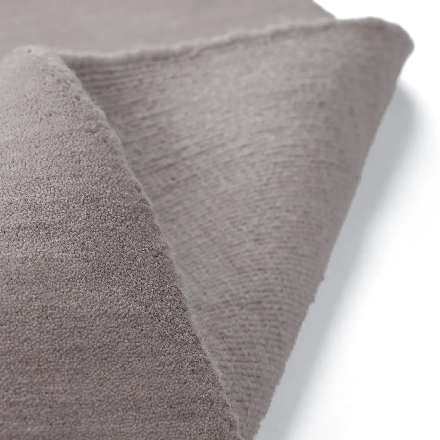 Wollen-vloerkleed - Rozel Handloom Wool Premium (licht taupe)