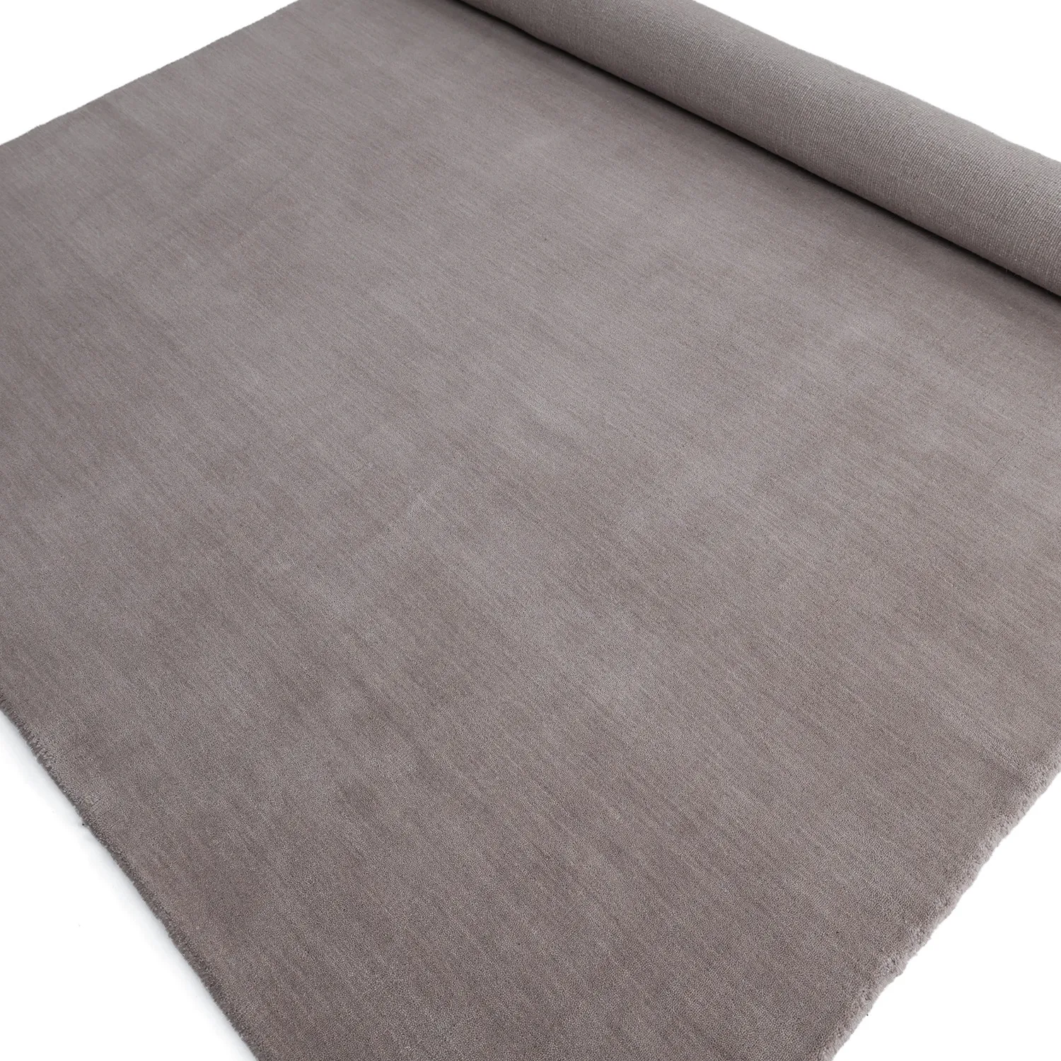 Wollen-vloerkleed - Rozel Handloom Wool Premium (licht taupe)
