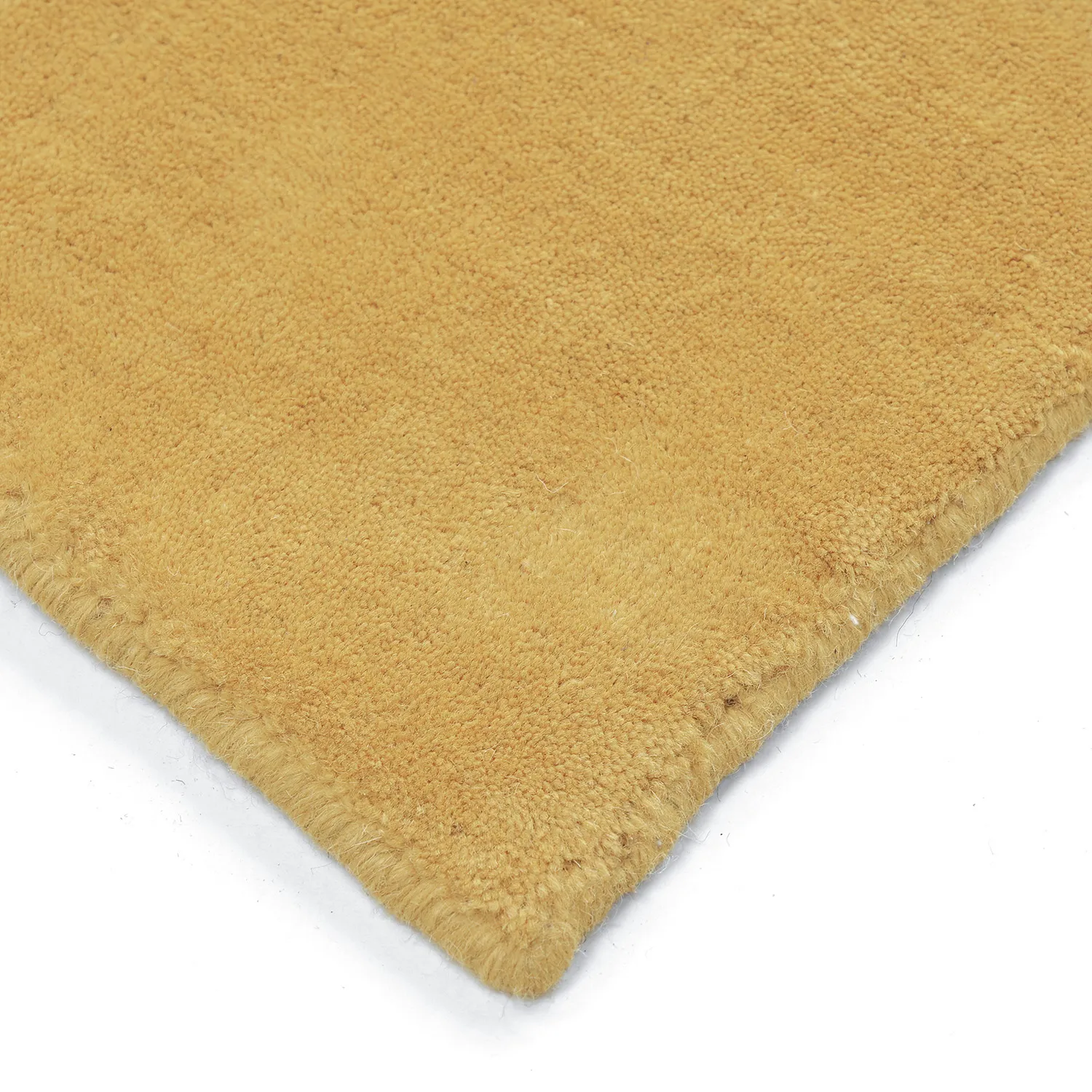 Wollen-vloerkleed - Rozel Handloom Wool Premium (oker)