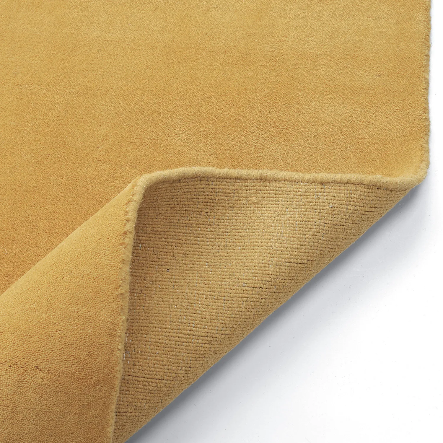 Wollen-vloerkleed - Rozel Handloom Wool Premium (oker)