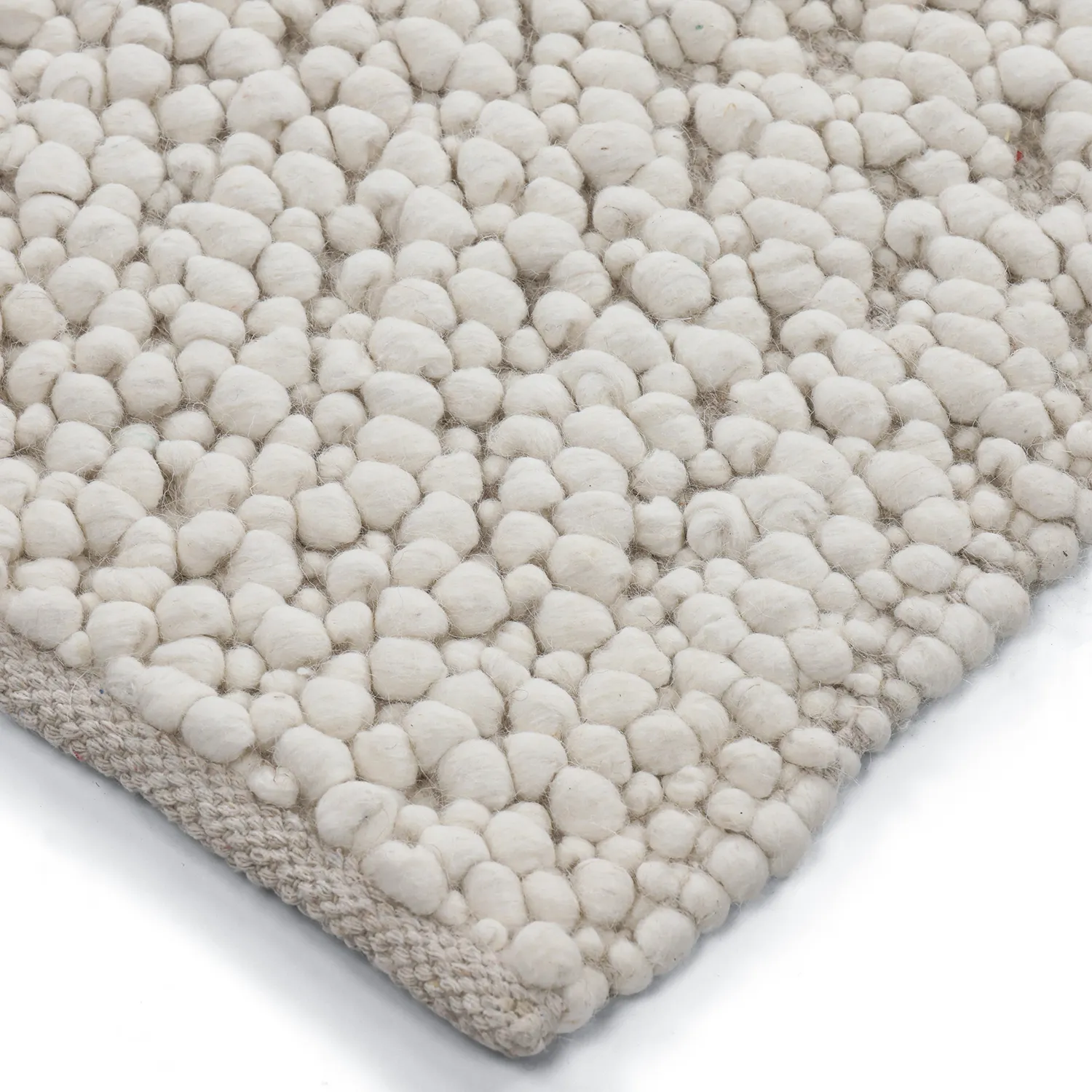 Wollen-vloerkleed - Sala Irregular Wool Bubble (room)