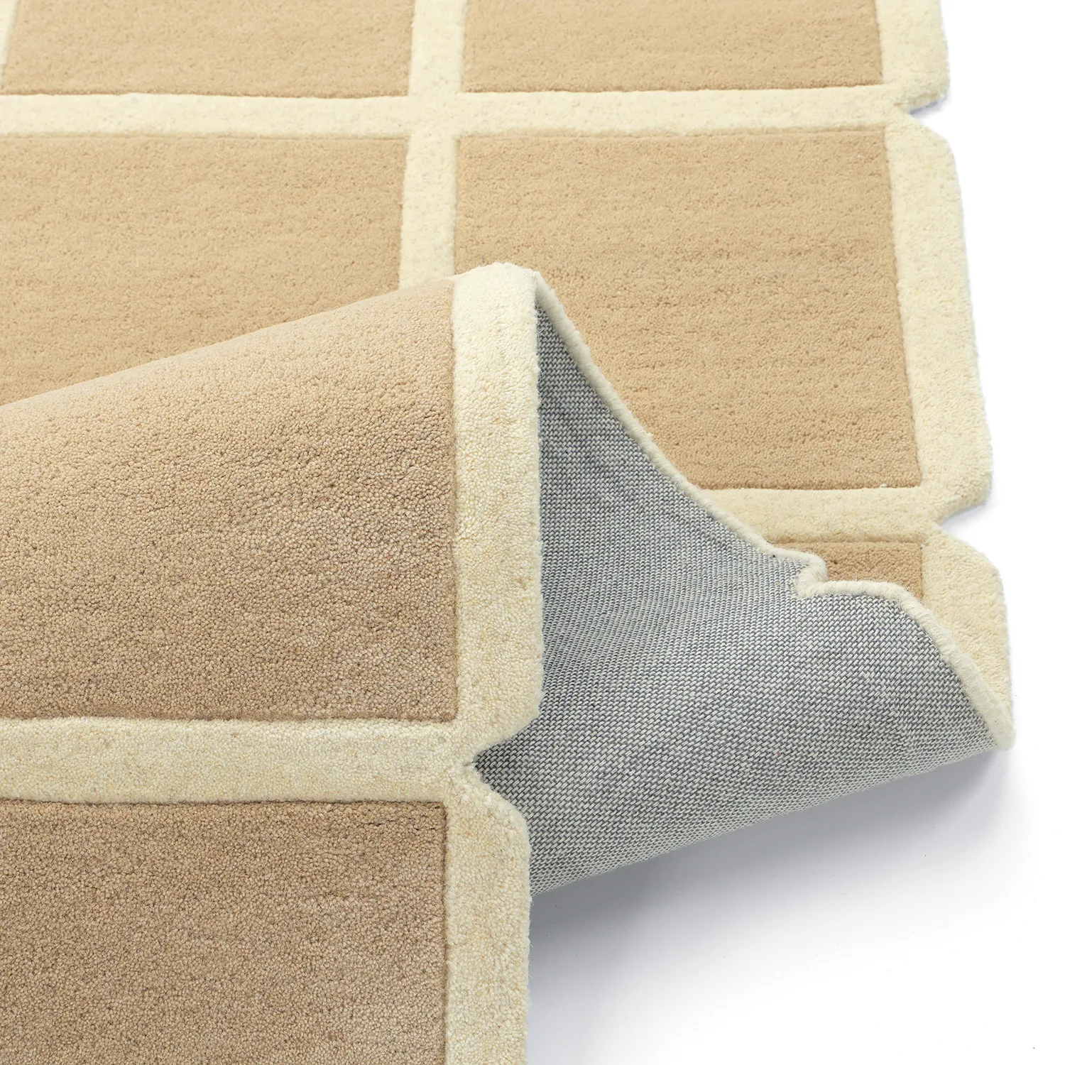 Wollen-vloerkleed - Syl Hand Tufted Wool Premium (beige/crème)