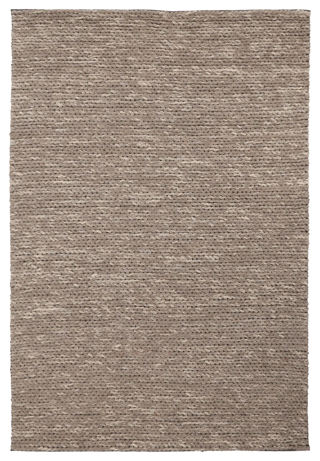 Wollen-vloerkleed - Talvia Braided Wool (bruin/beige)
