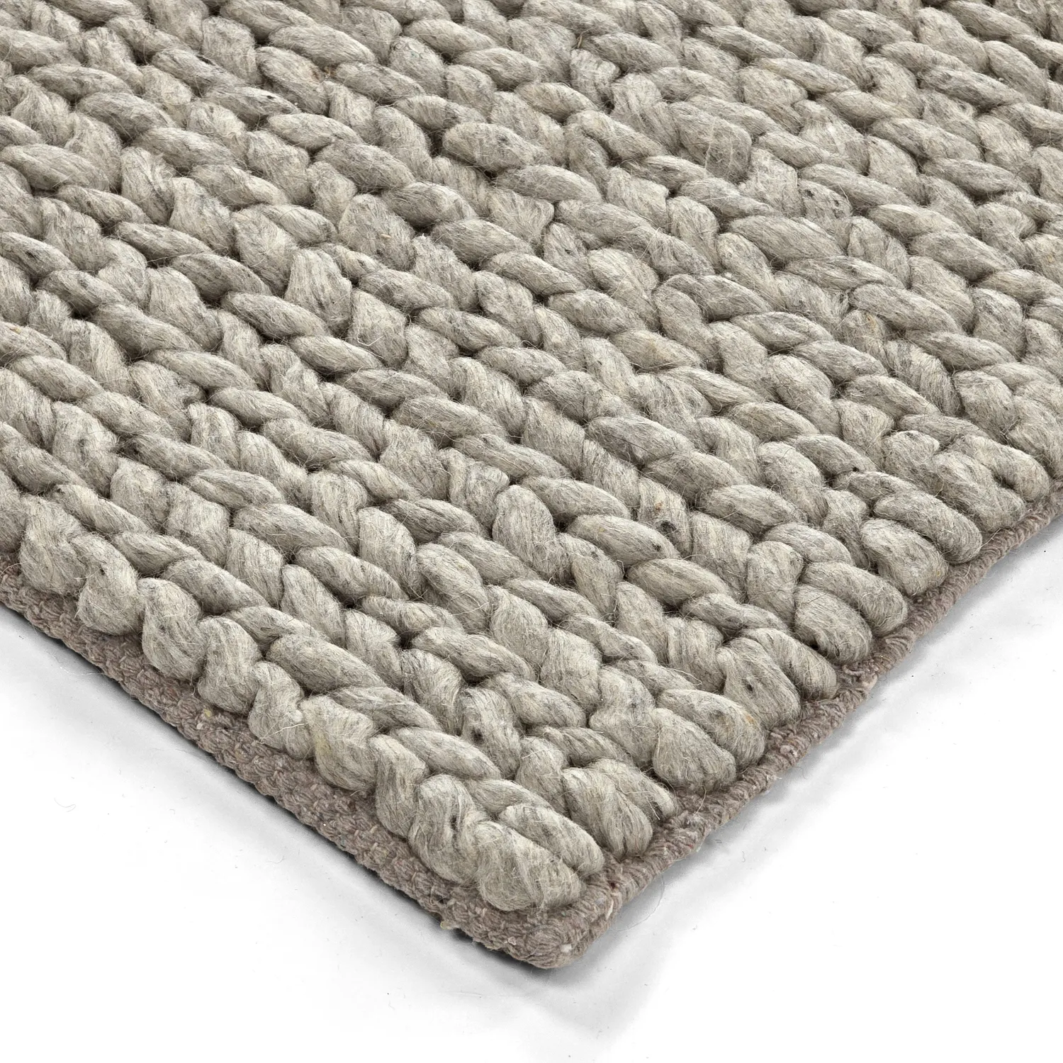 Wollen-vloerkleed - Talvia Braided Wool (grijs)