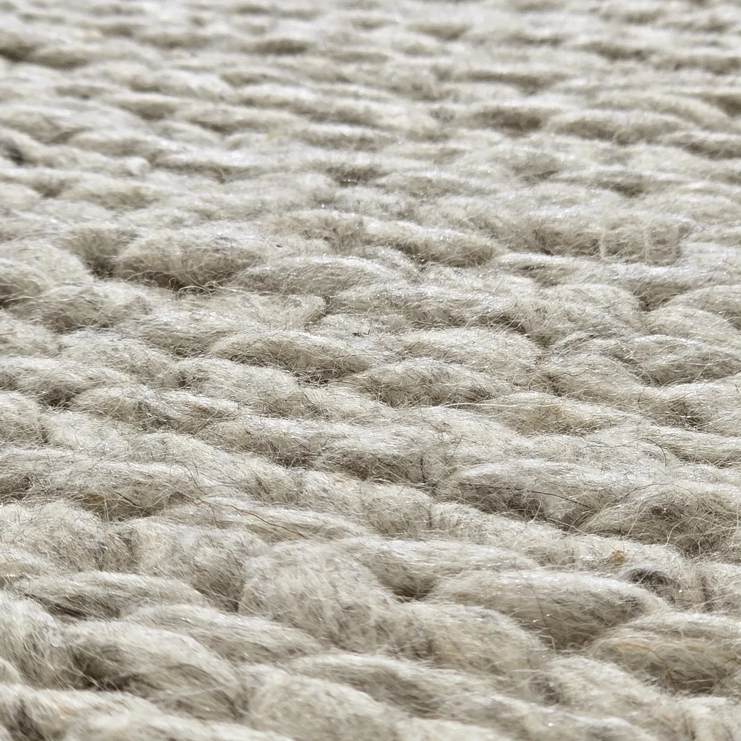 Wollen-vloerkleed - Talvia Braided Wool (grijs)