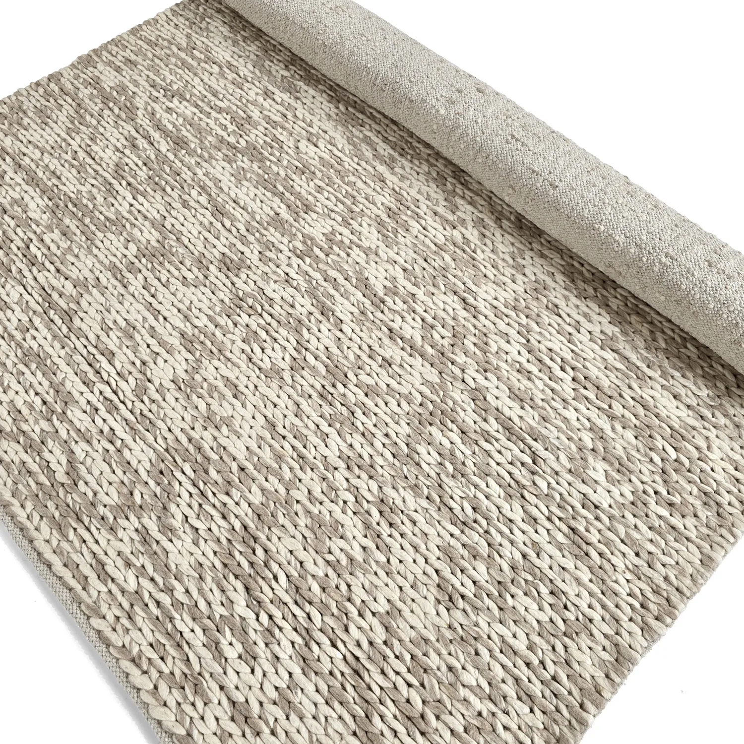 Wollen-vloerkleed - Talvia Braided Wool (natuur)