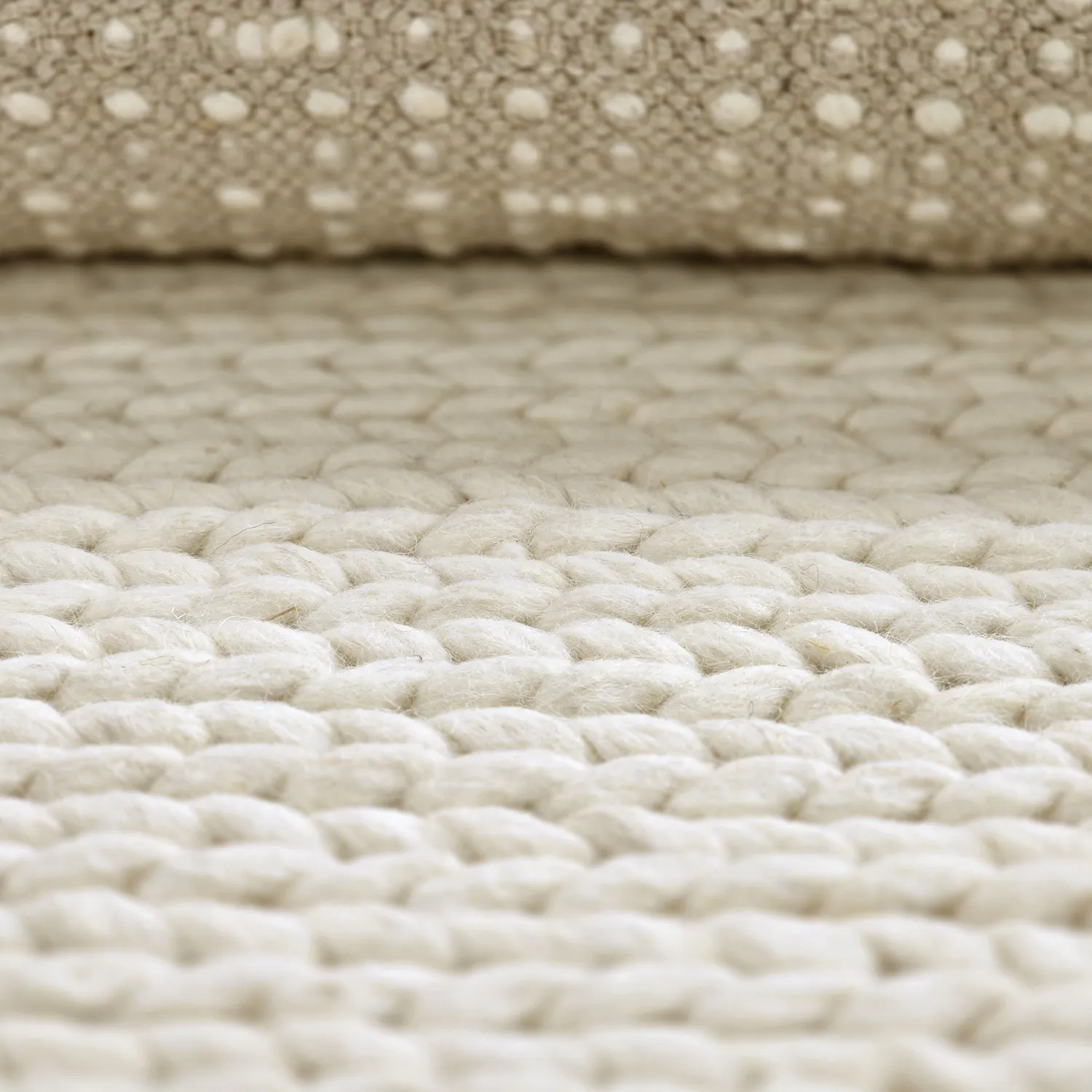 Wollen-vloerkleed - Talvia Braided Wool (gebroken wit)