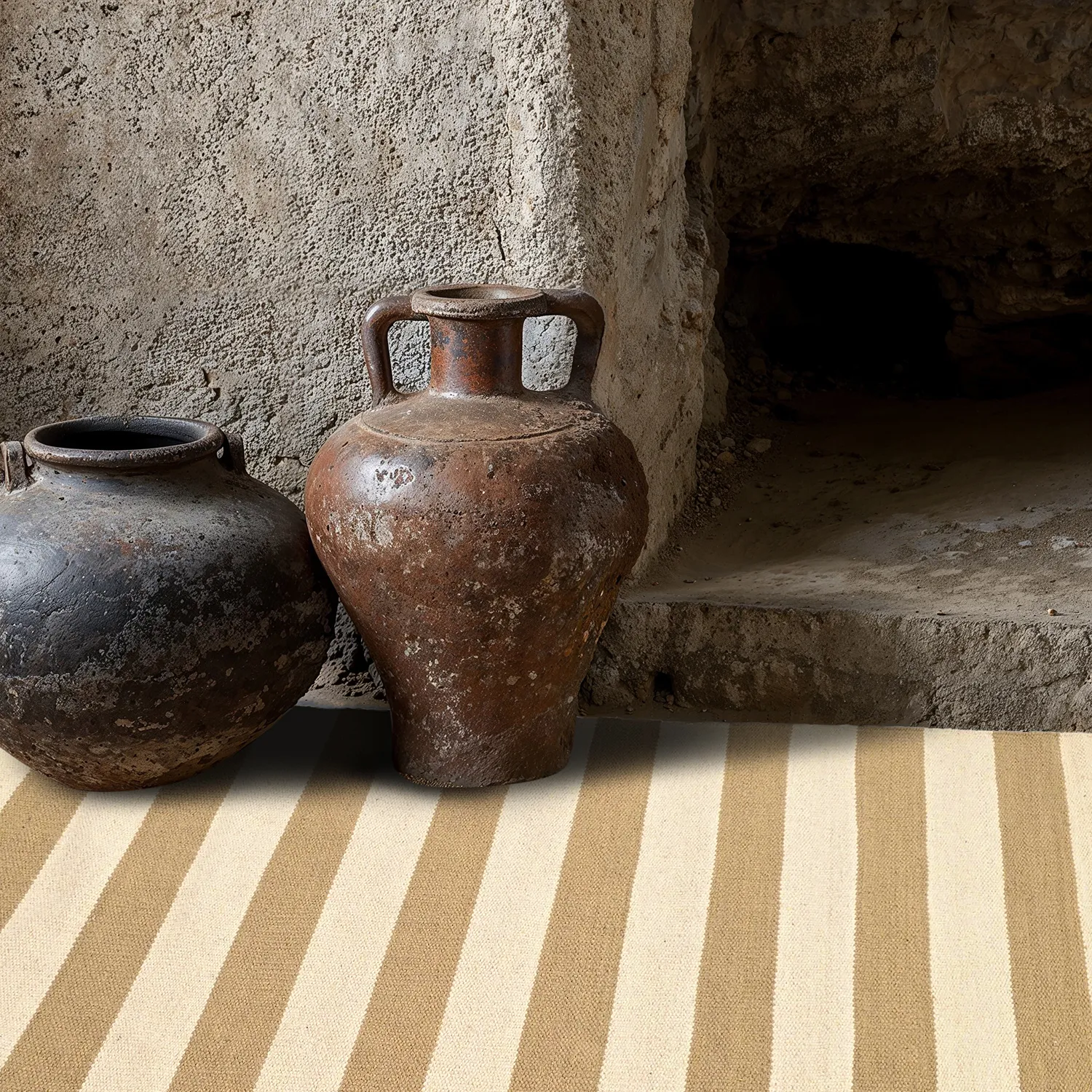 Wollen-vloerkleed - Torquay (wit/beige)